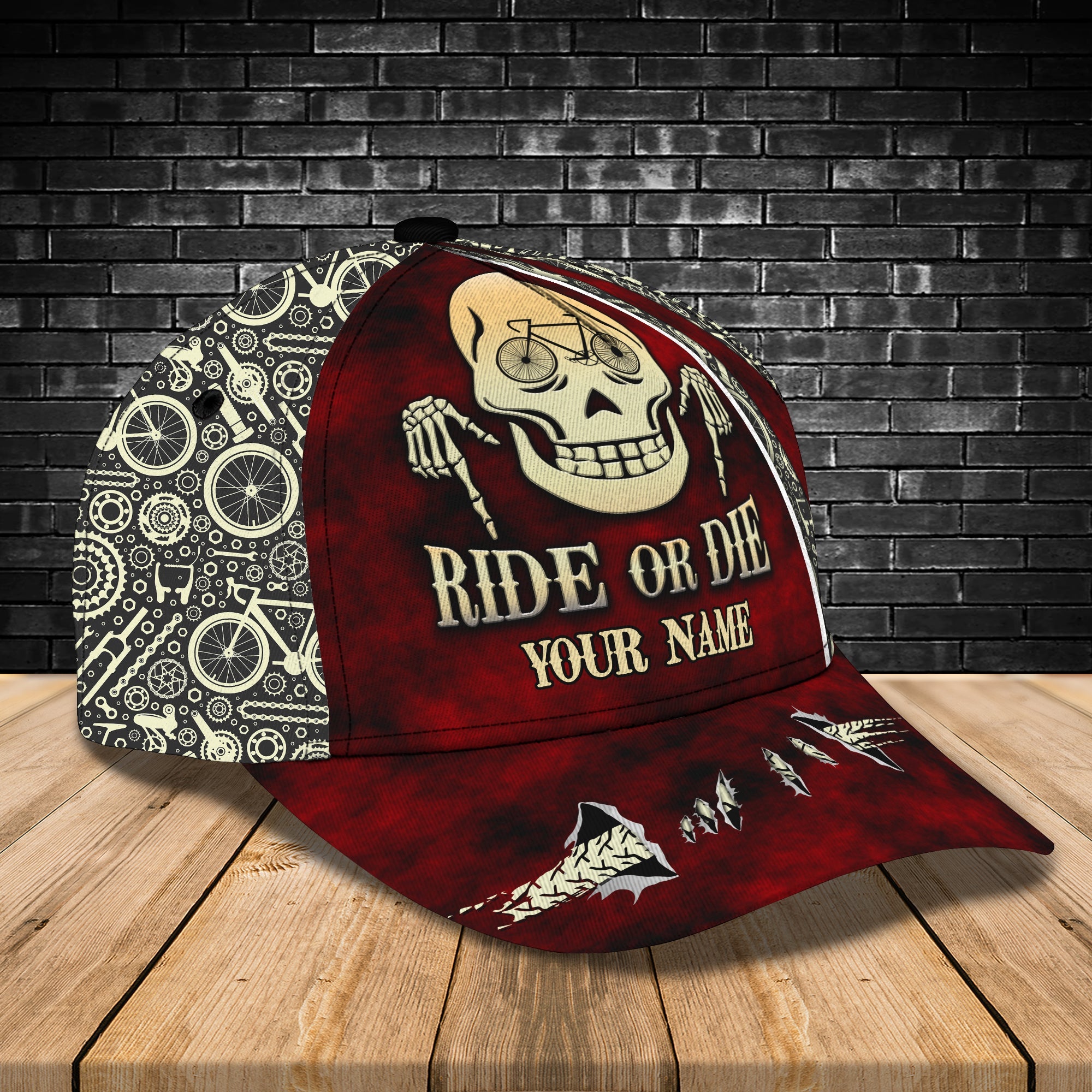 3D Classic Cap Ride Or Die Personalized Name Cap Trucker Hats Custom Hats Gifts For Men & Women
