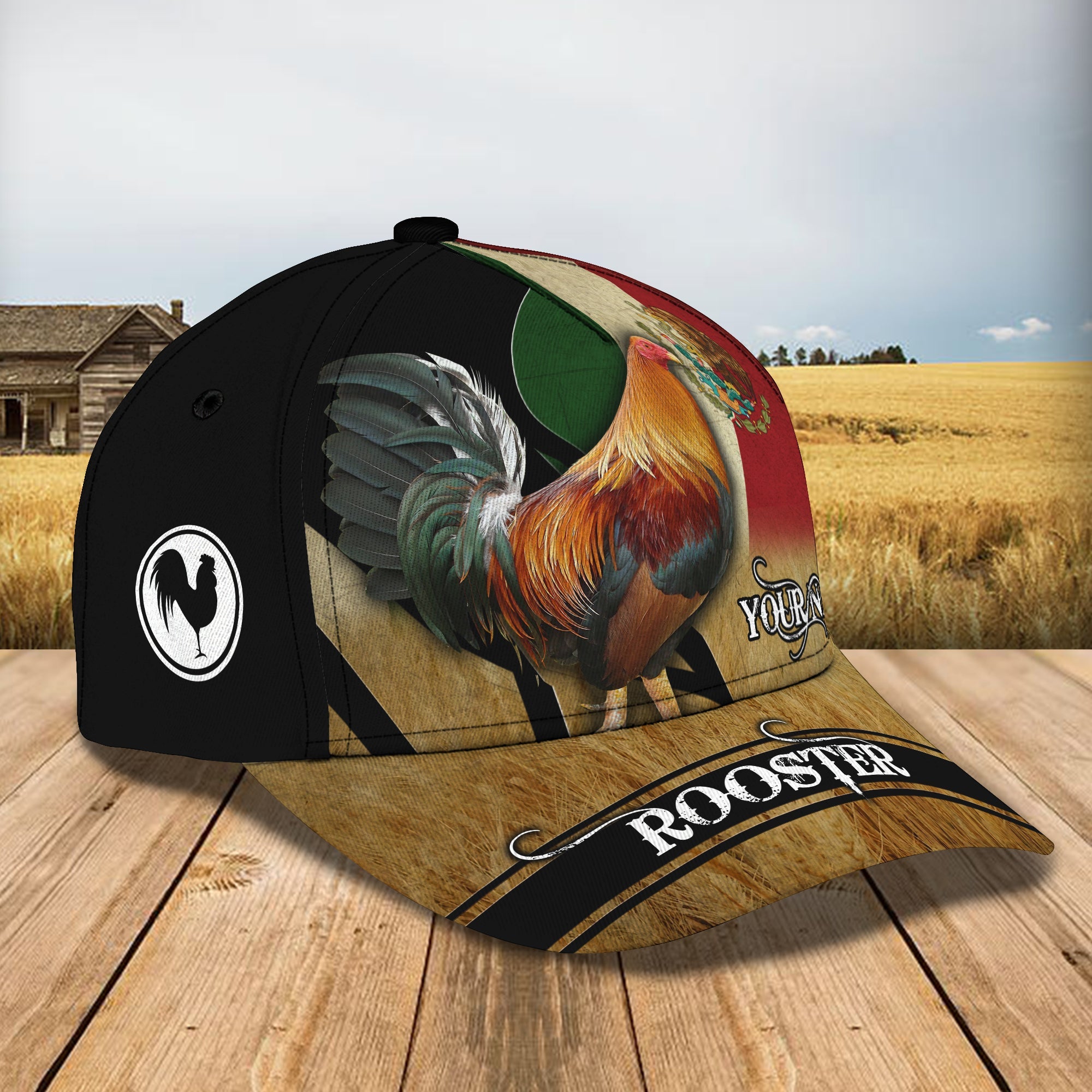 3D Classic Cap Rooster 01 Personalized Name Cap Trucker Hats Custom Hats Gifts For Men & Women