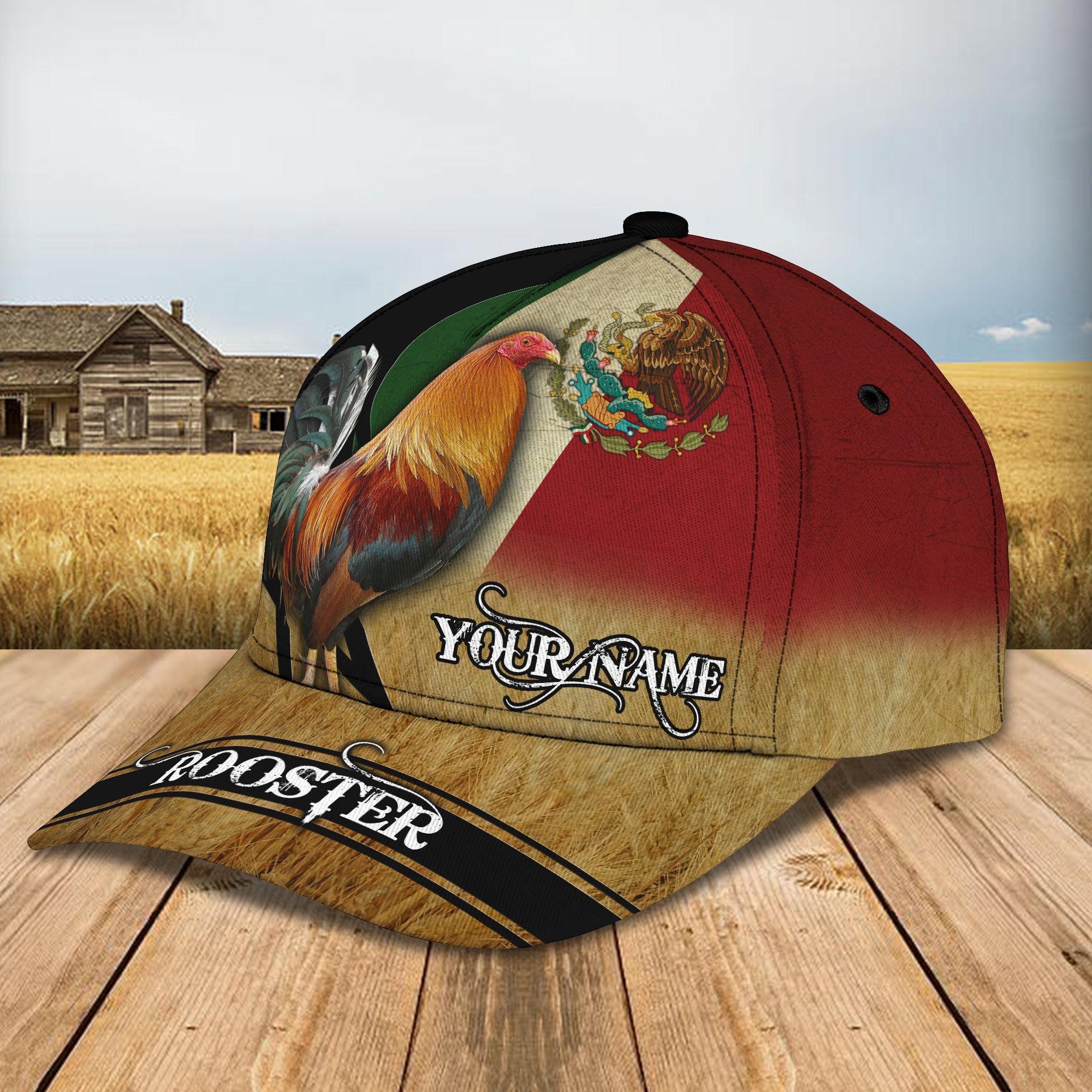 3D Classic Cap Rooster 01 Personalized Name Cap Trucker Hats Custom Hats Gifts For Men & Women