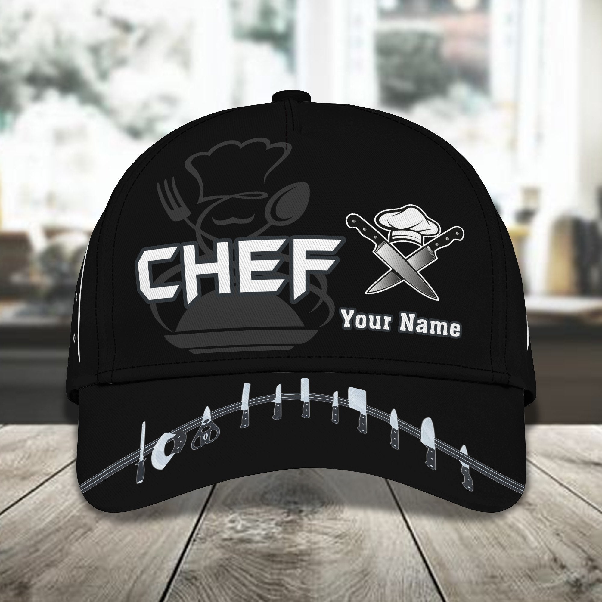 3D Classic Cap Tan Personalized Name Cap Chef12 Trucker Hats Custom Hats Gifts For Men & Women