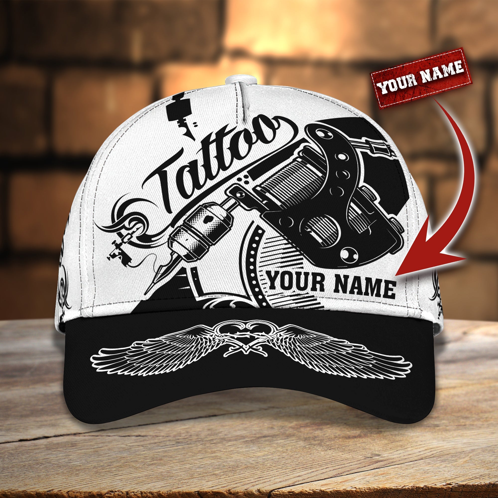 3D Classic Cap Tattoo Personalized Name Cap 79 Trucker Hats Custom Hats Gifts For Men & Women