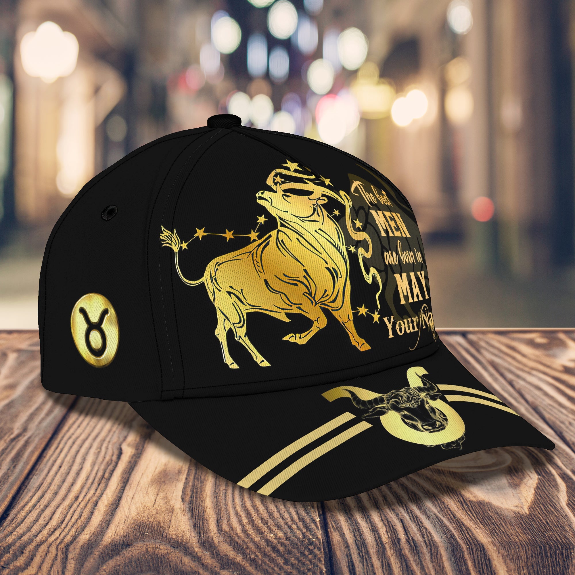 3D Classic Cap Taurus Personalized Name Cap 49 Trucker Hats Custom Hats Gifts For Men & Women