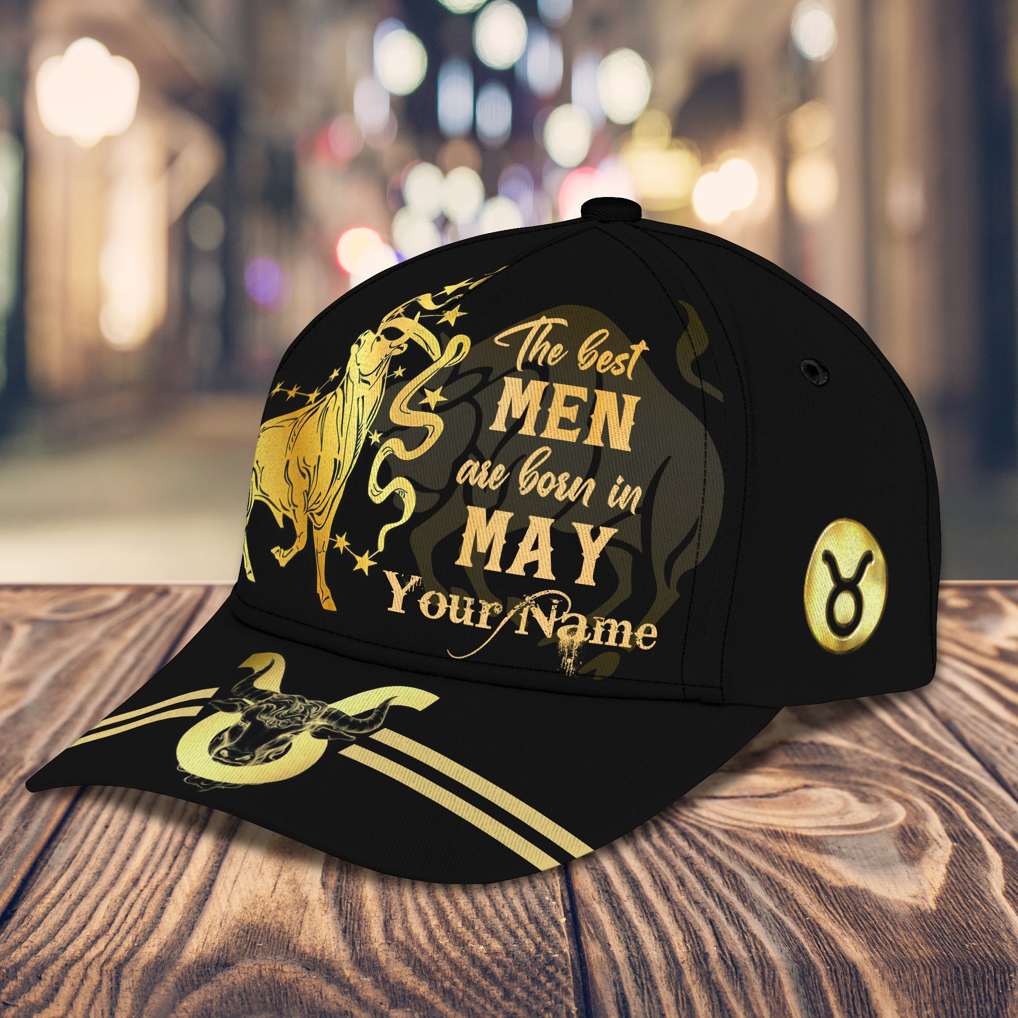 3D Classic Cap Taurus Personalized Name Cap 49 Trucker Hats Custom Hats Gifts For Men & Women