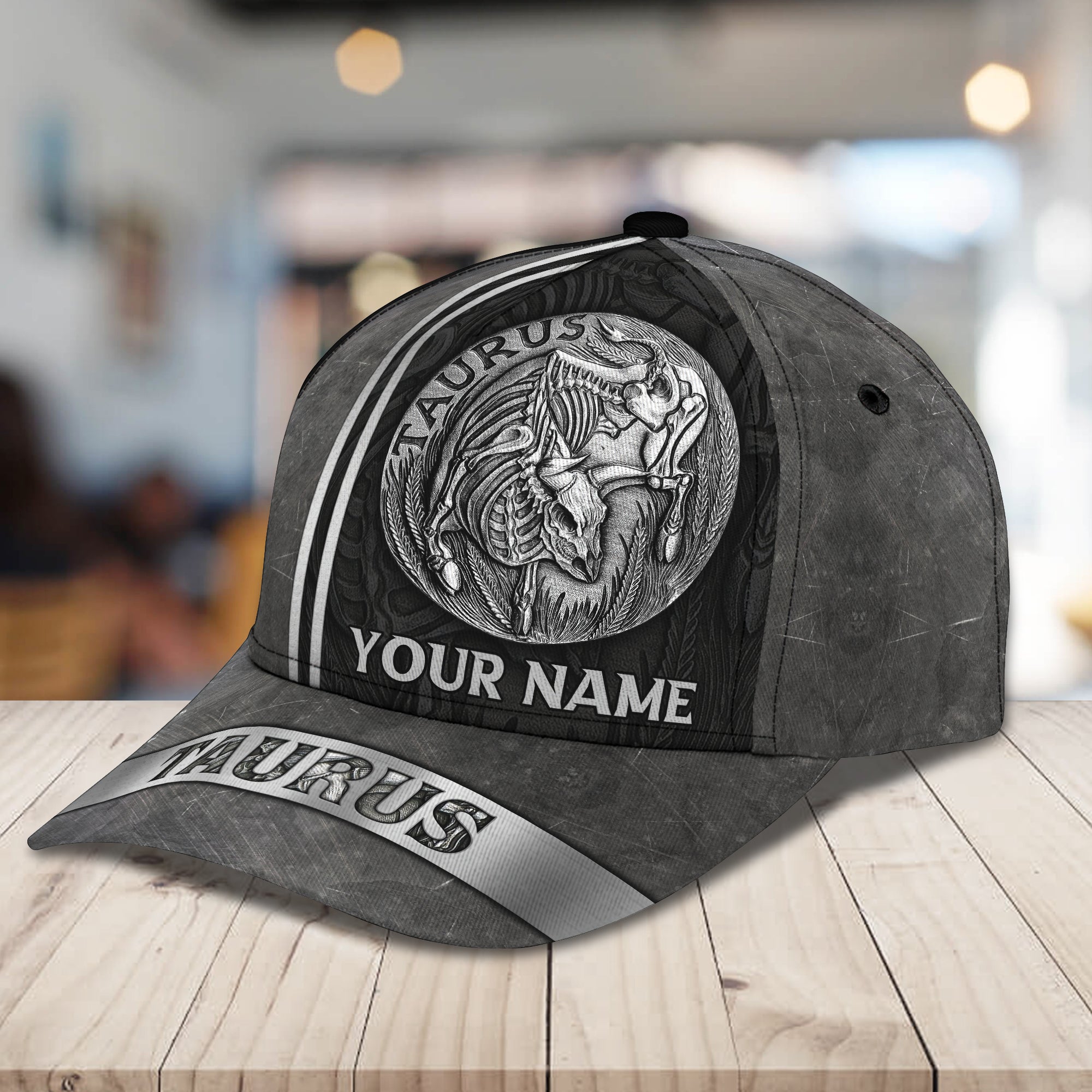 3D Classic Cap Taurus Personalized Name Cap Trucker Hats Custom Hats Gifts For Men & Women