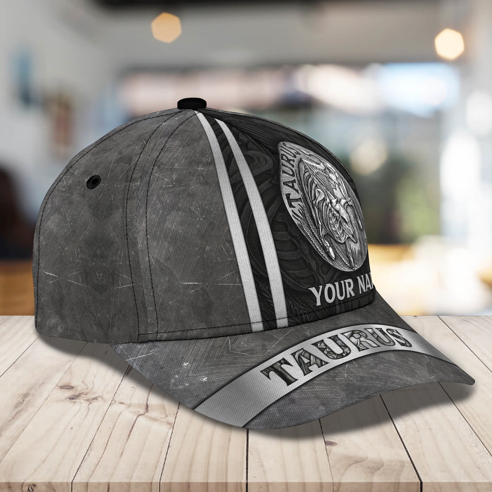 3D Classic Cap Taurus Personalized Name Cap Trucker Hats Custom Hats Gifts For Men & Women
