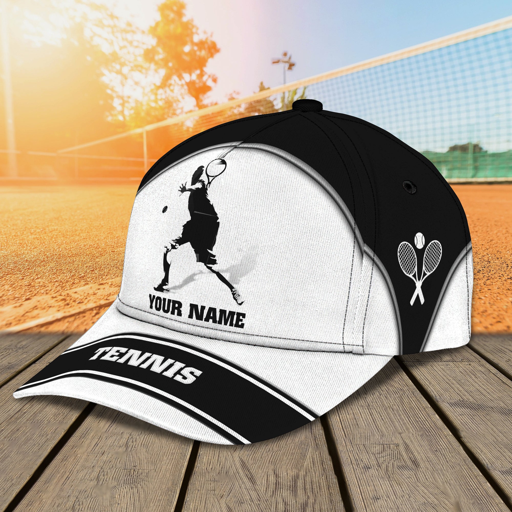 3D Classic Cap Tennis Personalized Name Cap Trucker Hats Custom Hats Gifts For Men & Women