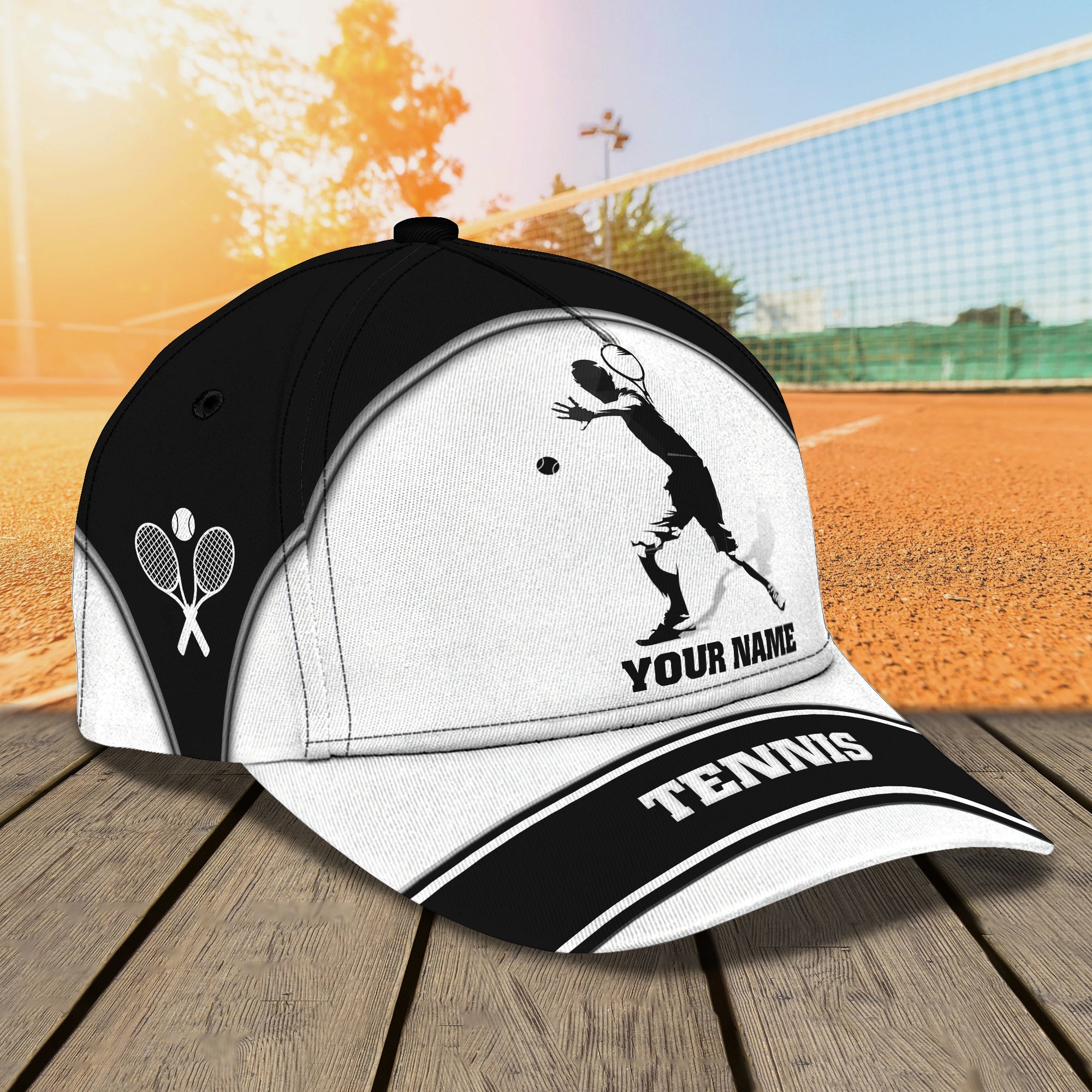 3D Classic Cap Tennis Personalized Name Cap Trucker Hats Custom Hats Gifts For Men & Women