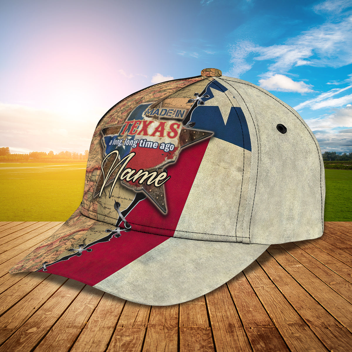 3D Classic Cap Texas 3 Personalized Name Cap Trucker Hats Custom Hats Gifts For Men & Women