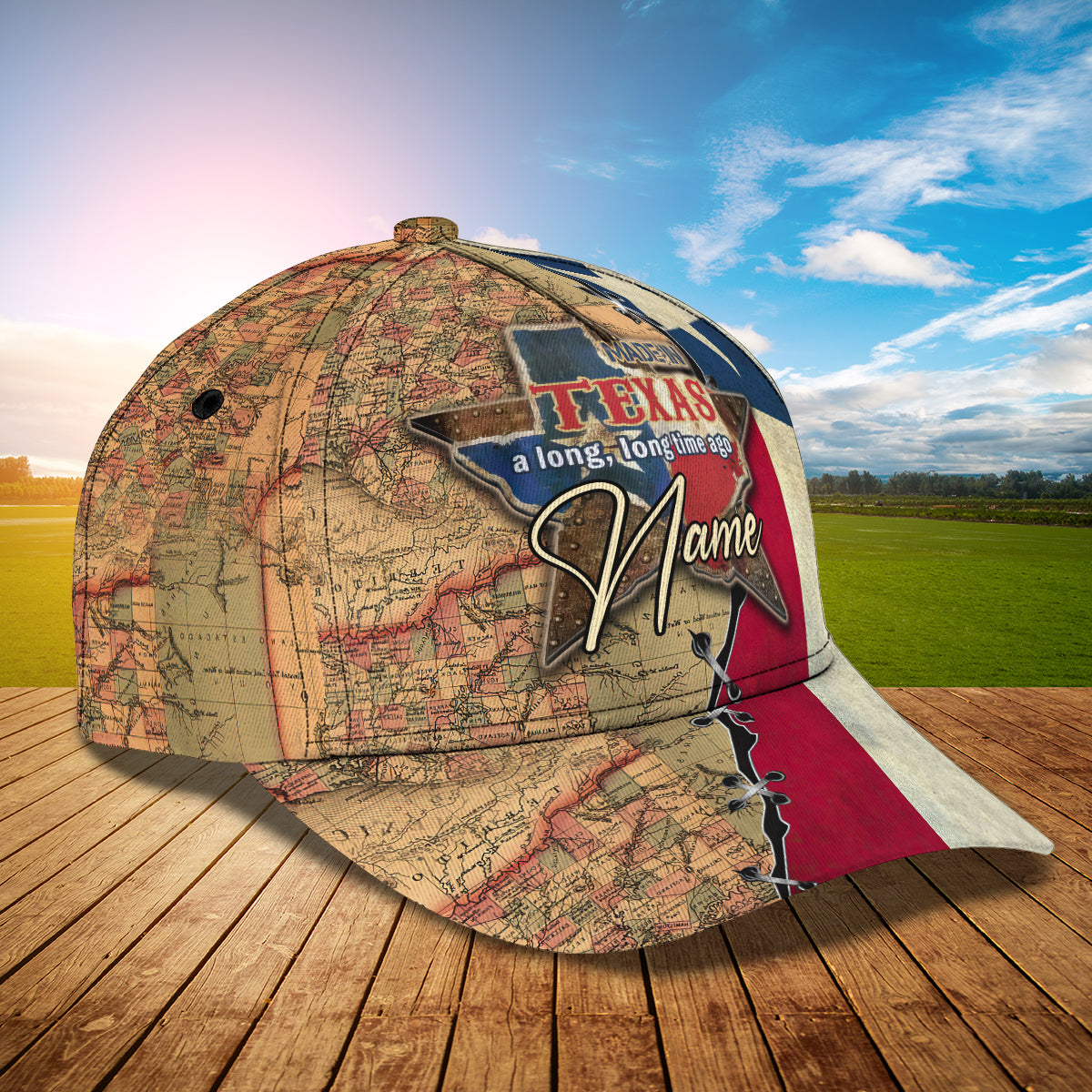 3D Classic Cap Texas 3 Personalized Name Cap Trucker Hats Custom Hats Gifts For Men & Women