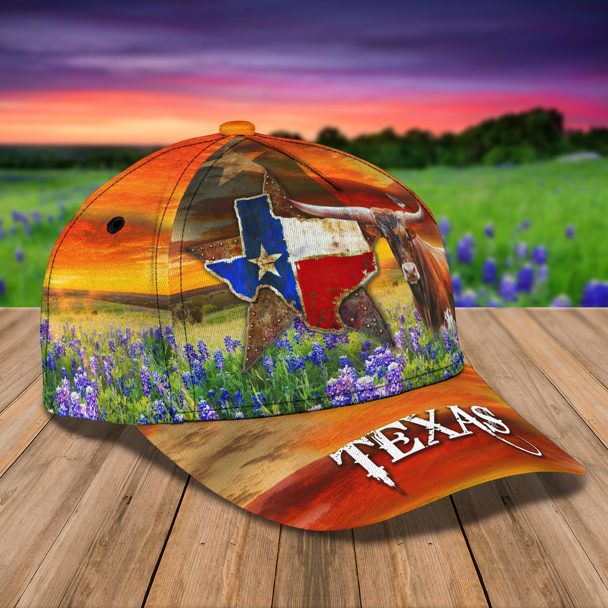 3D Classic Cap Texas Classic Cap 484 Trucker Hats Custom Hats Gifts For Men & Women