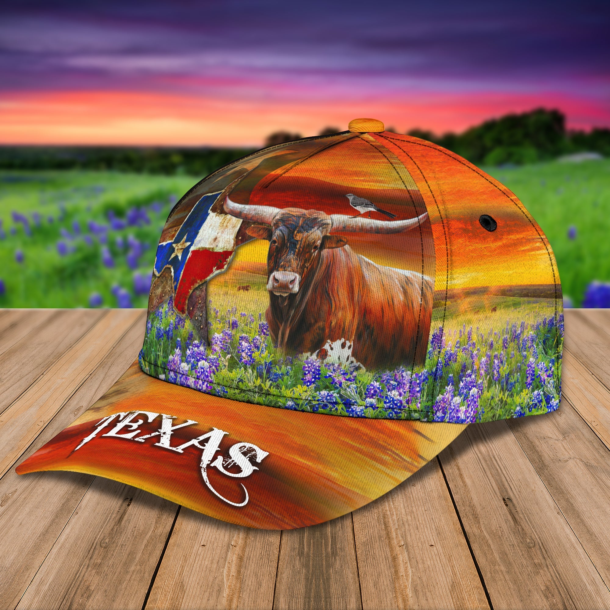 3D Classic Cap Texas Classic Cap 484 Trucker Hats Custom Hats Gifts For Men & Women