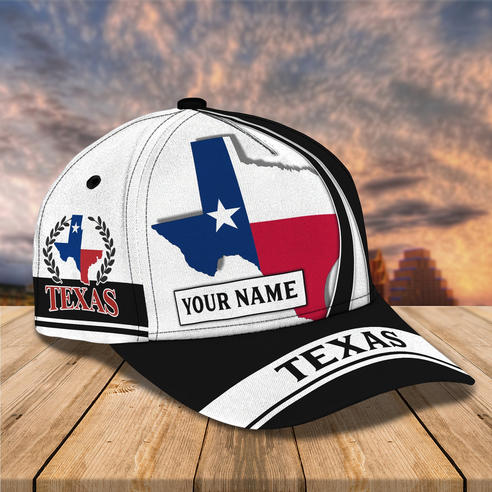 3D Classic Cap Texas Flag 1 Personalized Name Cap Trucker Hats Custom Hats Gifts For Men & Women