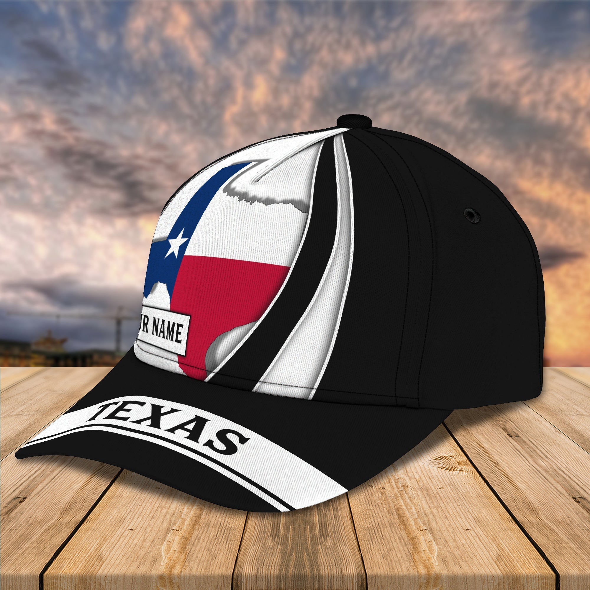 3D Classic Cap Texas Flag 1 Personalized Name Cap Trucker Hats Custom Hats Gifts For Men & Women