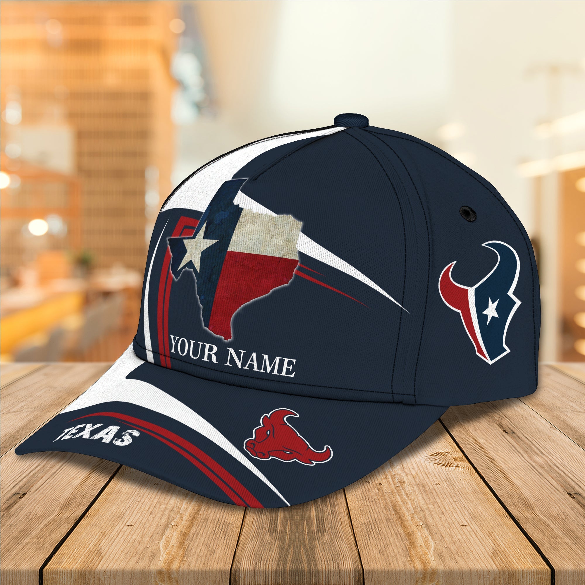 3D Classic Cap Texas Personalized Name Cap 02 Trucker Hats Custom Hats Gifts For Men & Women