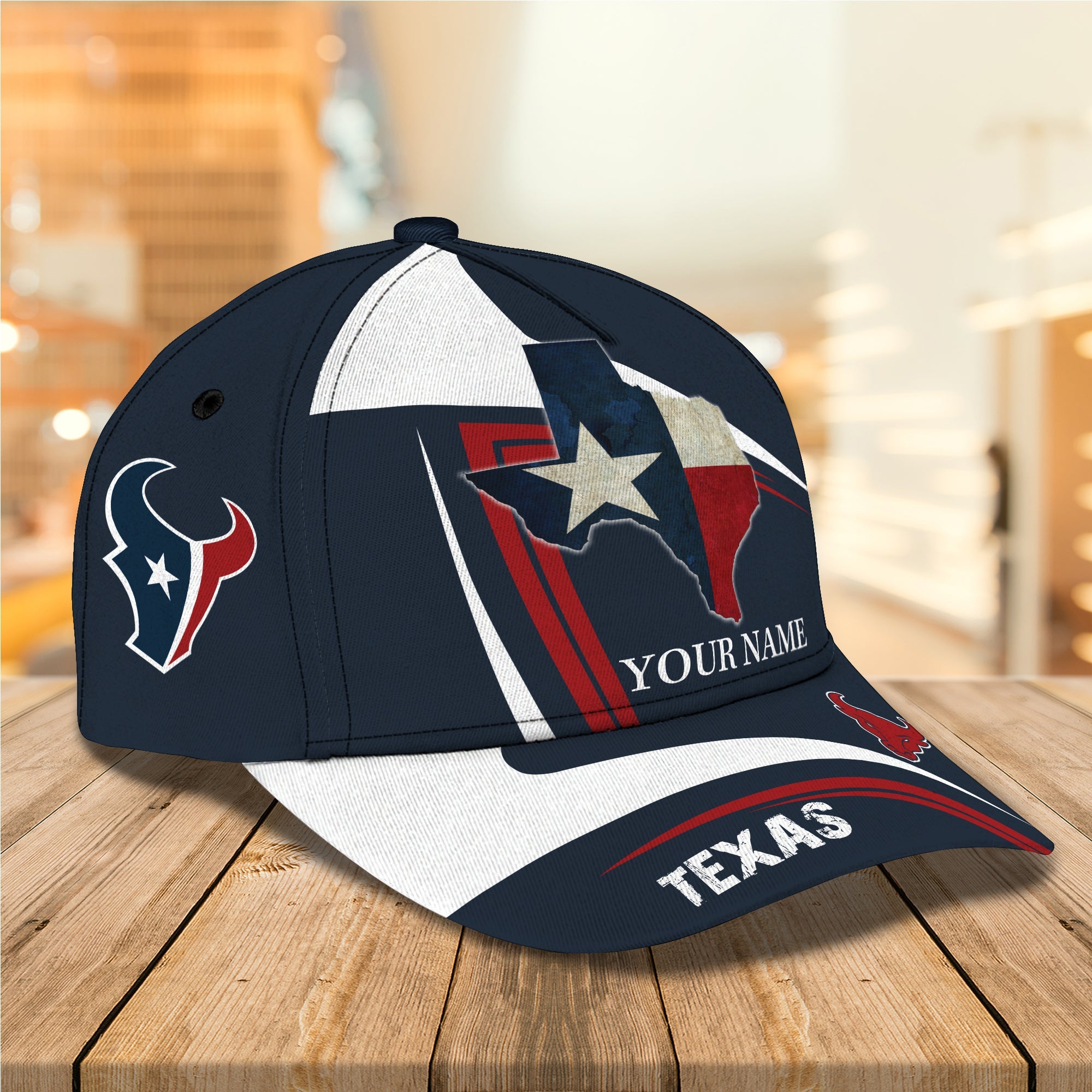 3D Classic Cap Texas Personalized Name Cap 02 Trucker Hats Custom Hats Gifts For Men & Women