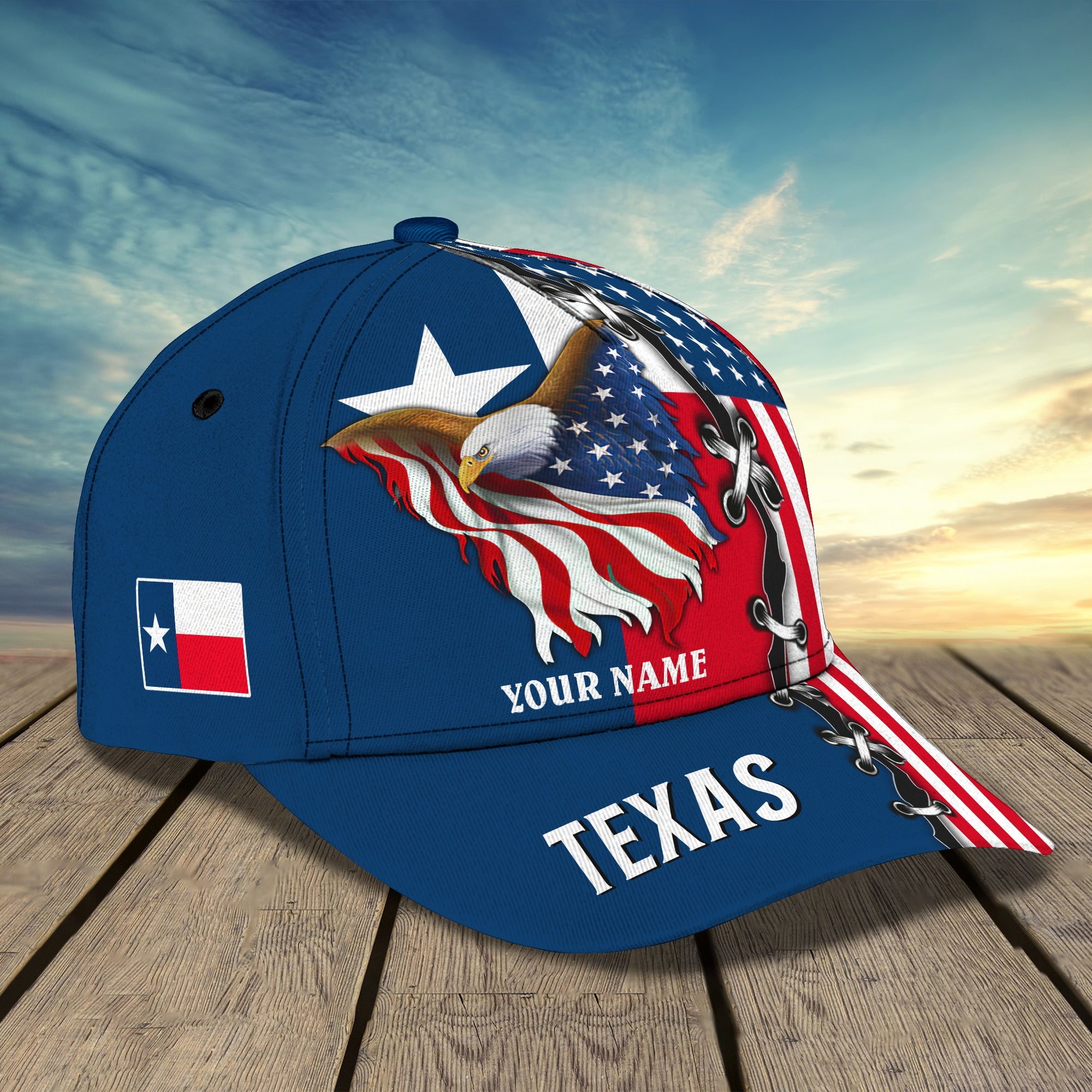 3D Classic Cap Texas Personalized Name Cap 04 Trucker Hats Custom Hats Gifts For Men & Women