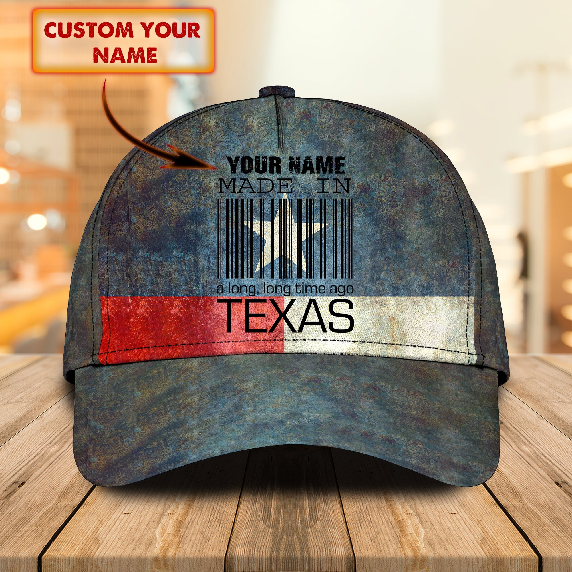 3D Classic Cap Texas Personalized Name Cap 1 Trucker Hats Custom Hats Gifts For Men & Women