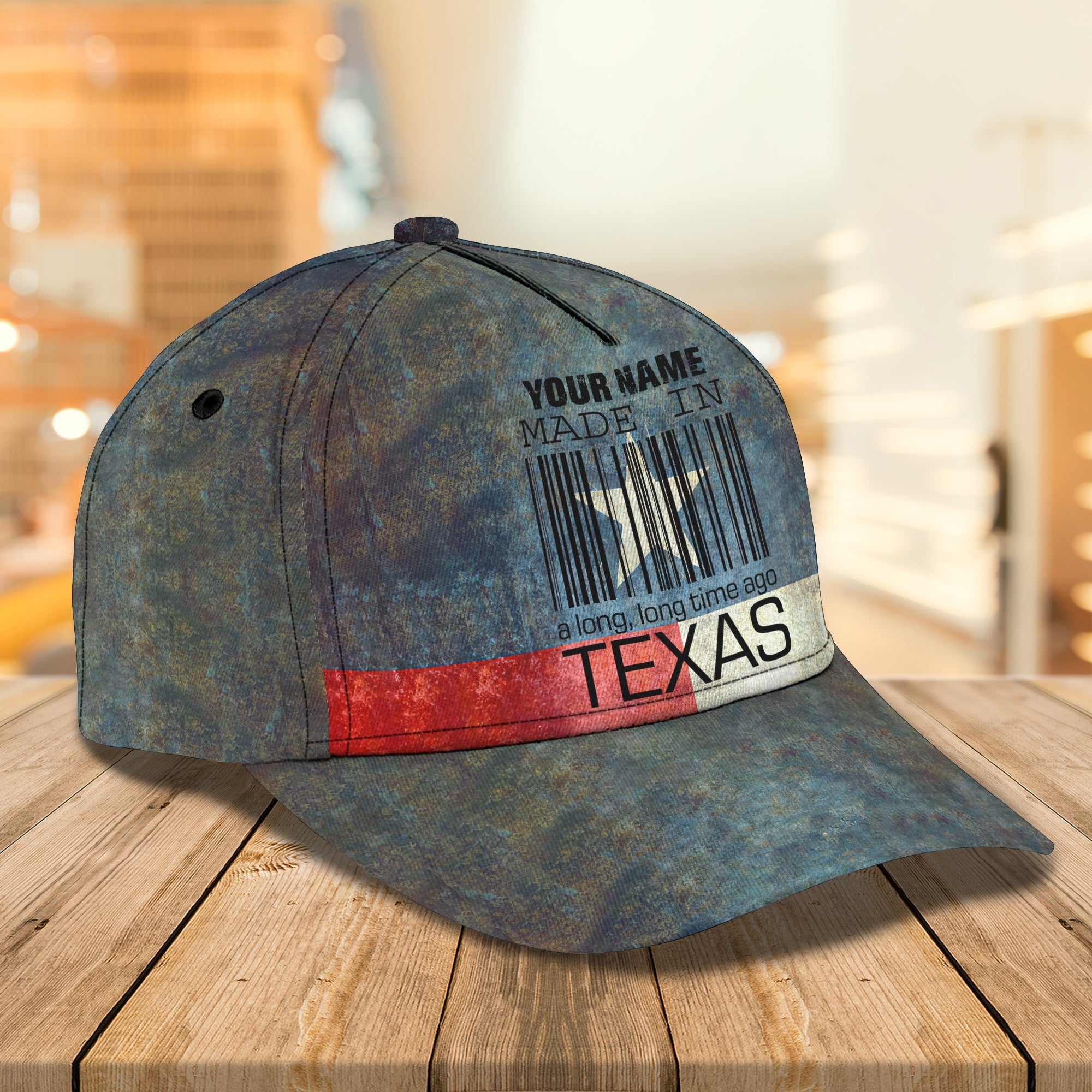 3D Classic Cap Texas Personalized Name Cap 1 Trucker Hats Custom Hats Gifts For Men & Women