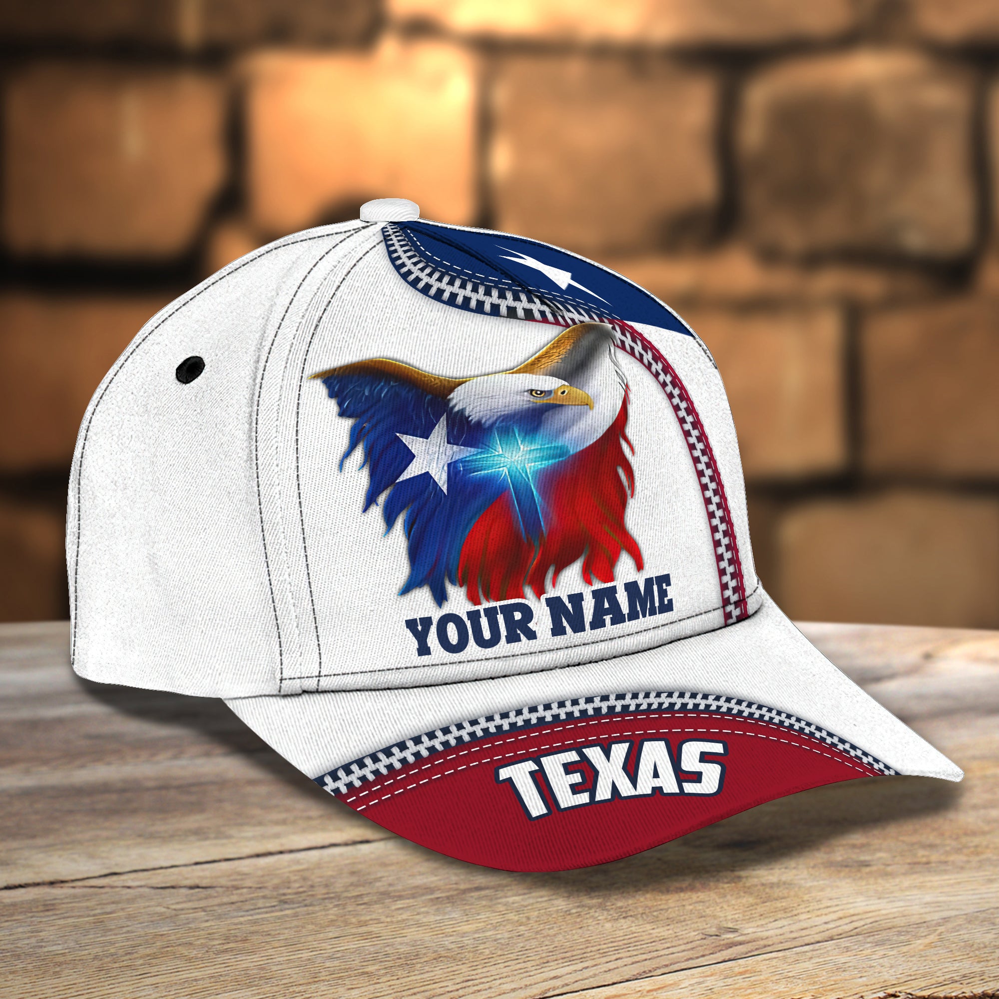 3D Classic Cap Texas Personalized Name Cap Trucker Hats Custom Hats Gifts For Men & Women