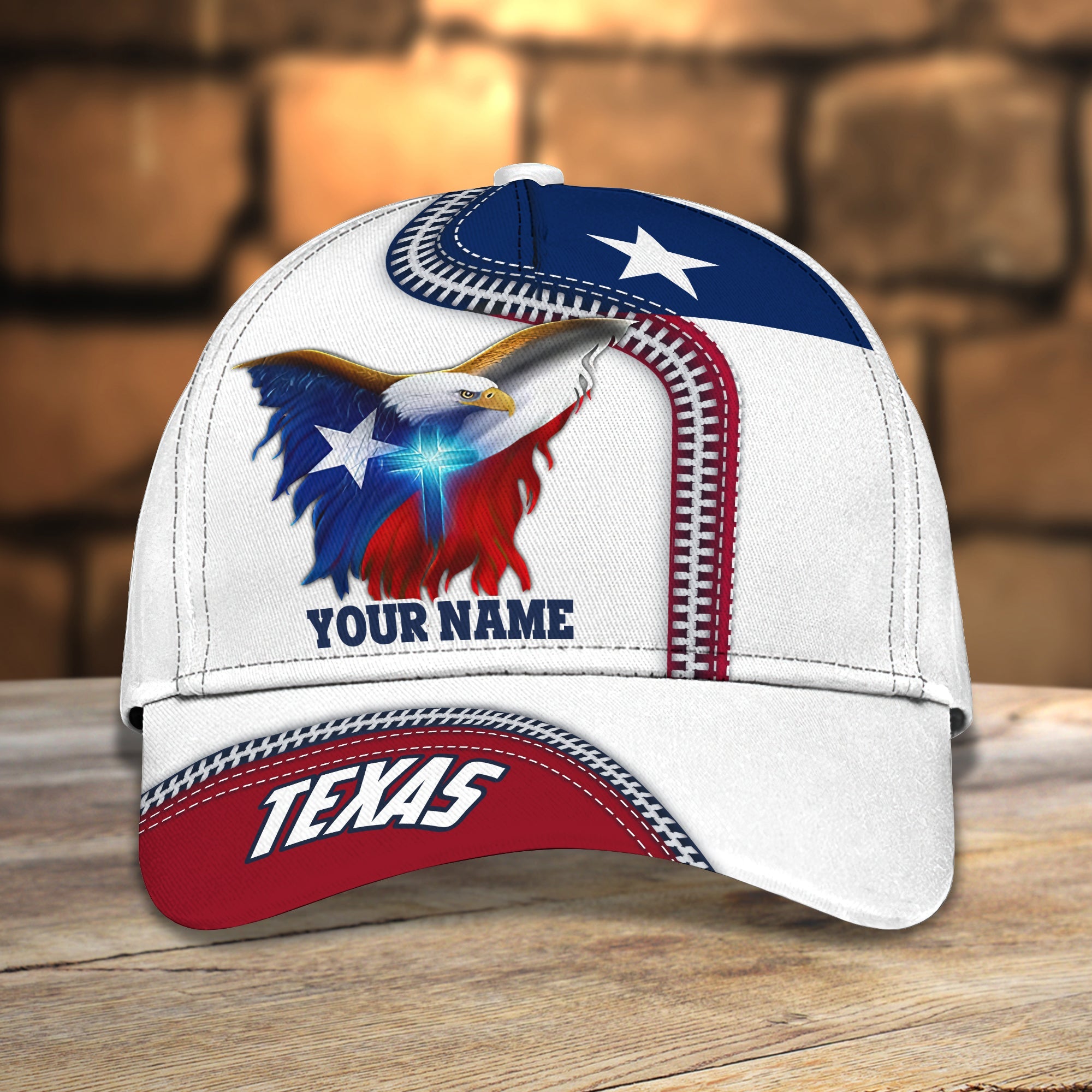3D Classic Cap Texas Personalized Name Cap Trucker Hats Custom Hats Gifts For Men & Women