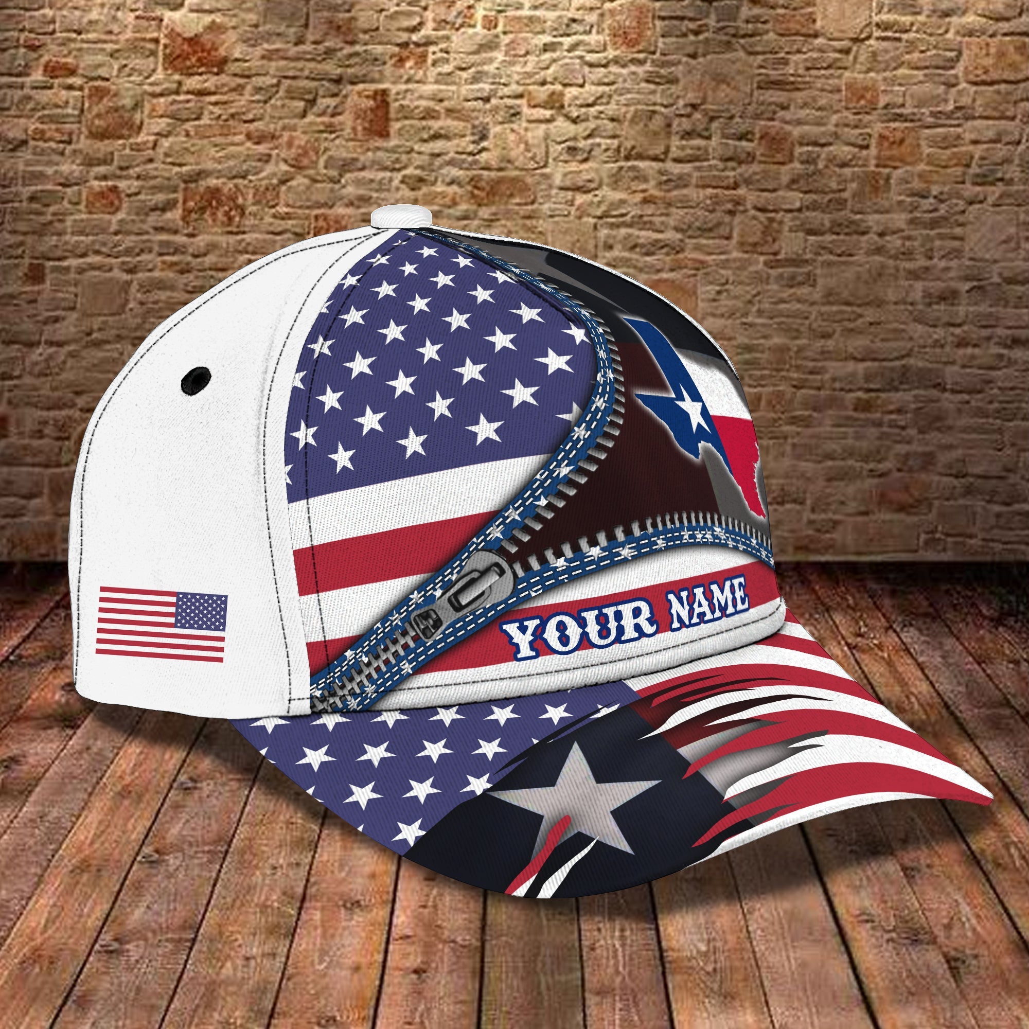 3D Classic Cap Texas Personalized Name Cap 49 Trucker Hats Custom Hats Gifts For Men & Women