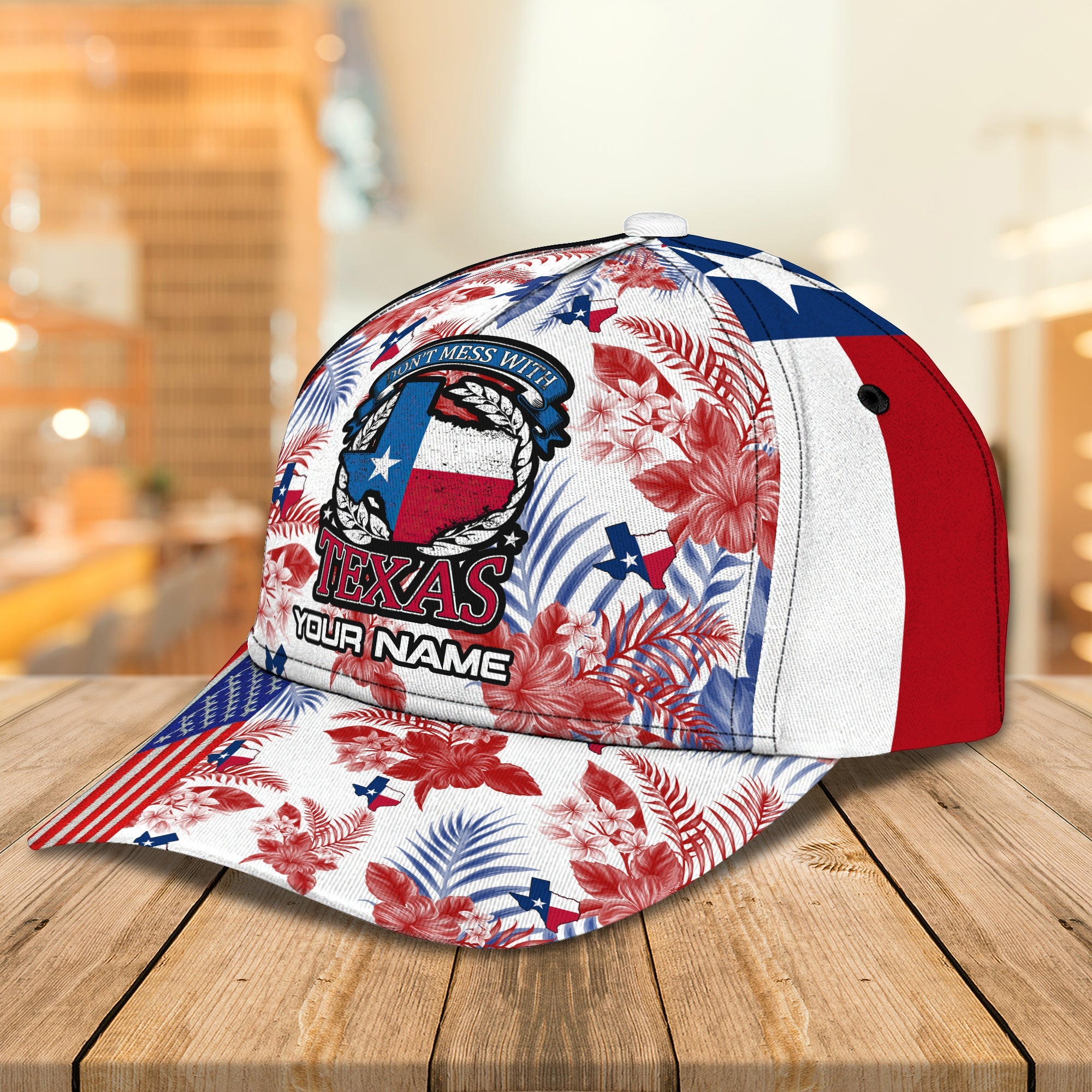 3D Classic Cap Texas Personalized Name Cap Trucker Hats Custom Hats Gifts For Men & Women