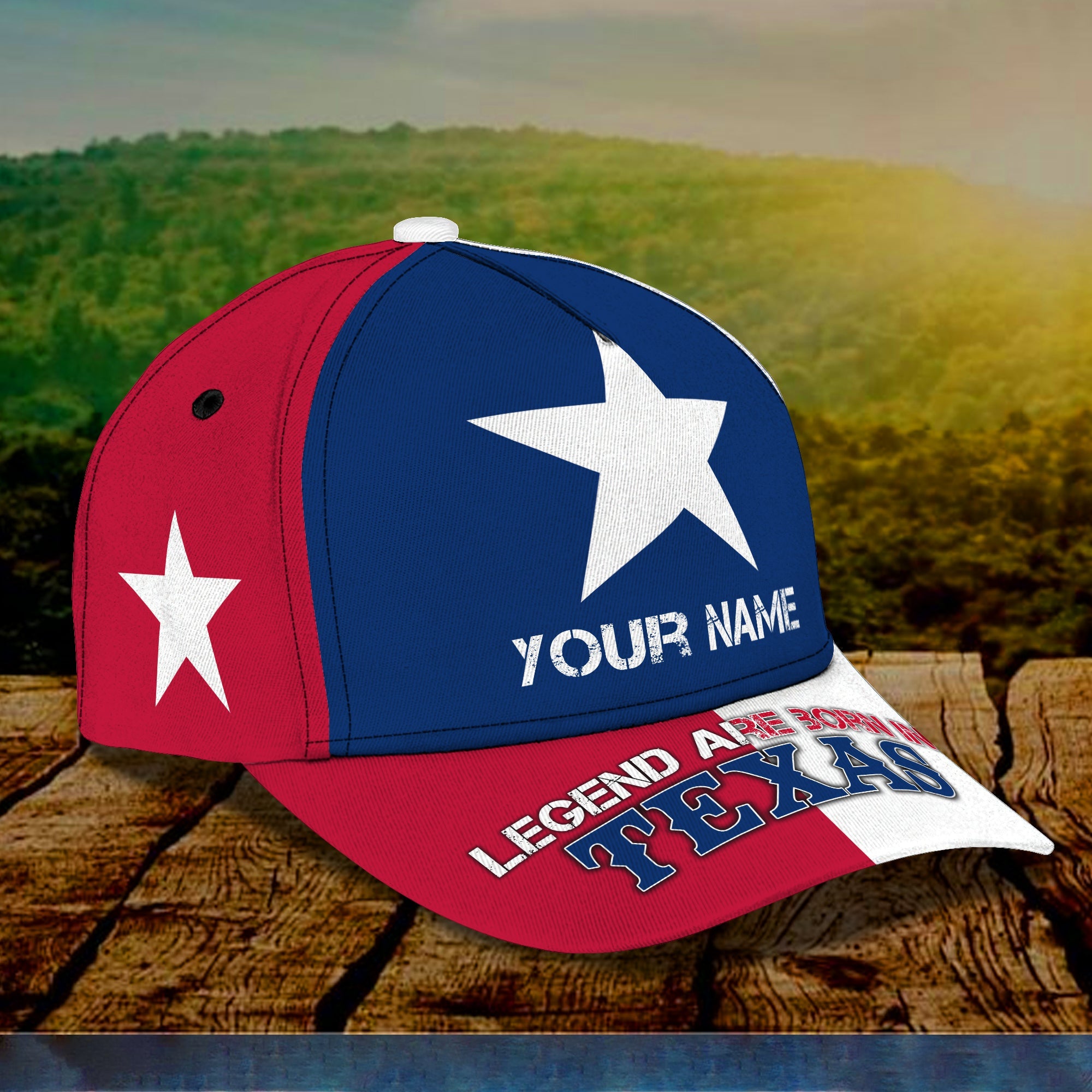 3D Classic Cap Texas Personalized Name Cap 994 Trucker Hats Custom Hats Gifts For Men & Women