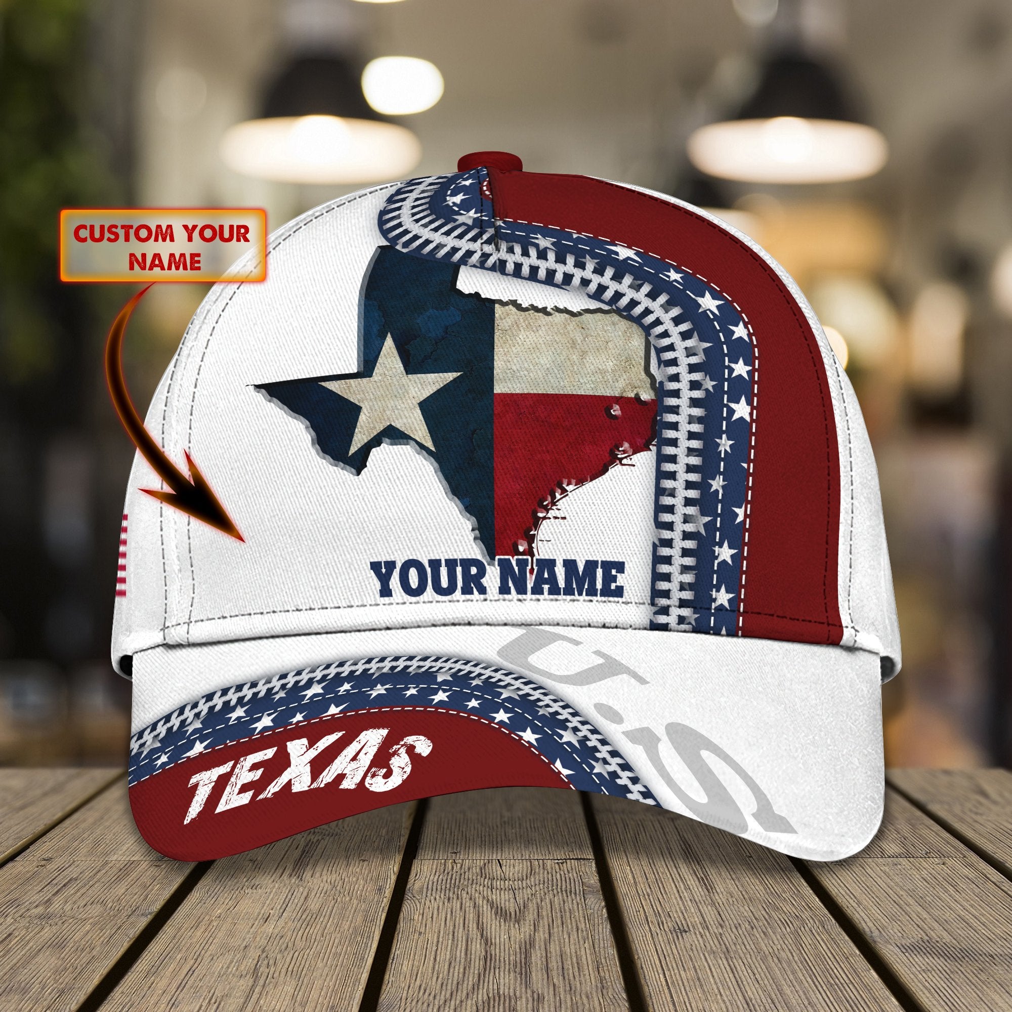 3D Classic Cap Texas Personalized Name Cap Texas 009 Trucker Hats Custom Hats Gifts For Men & Women