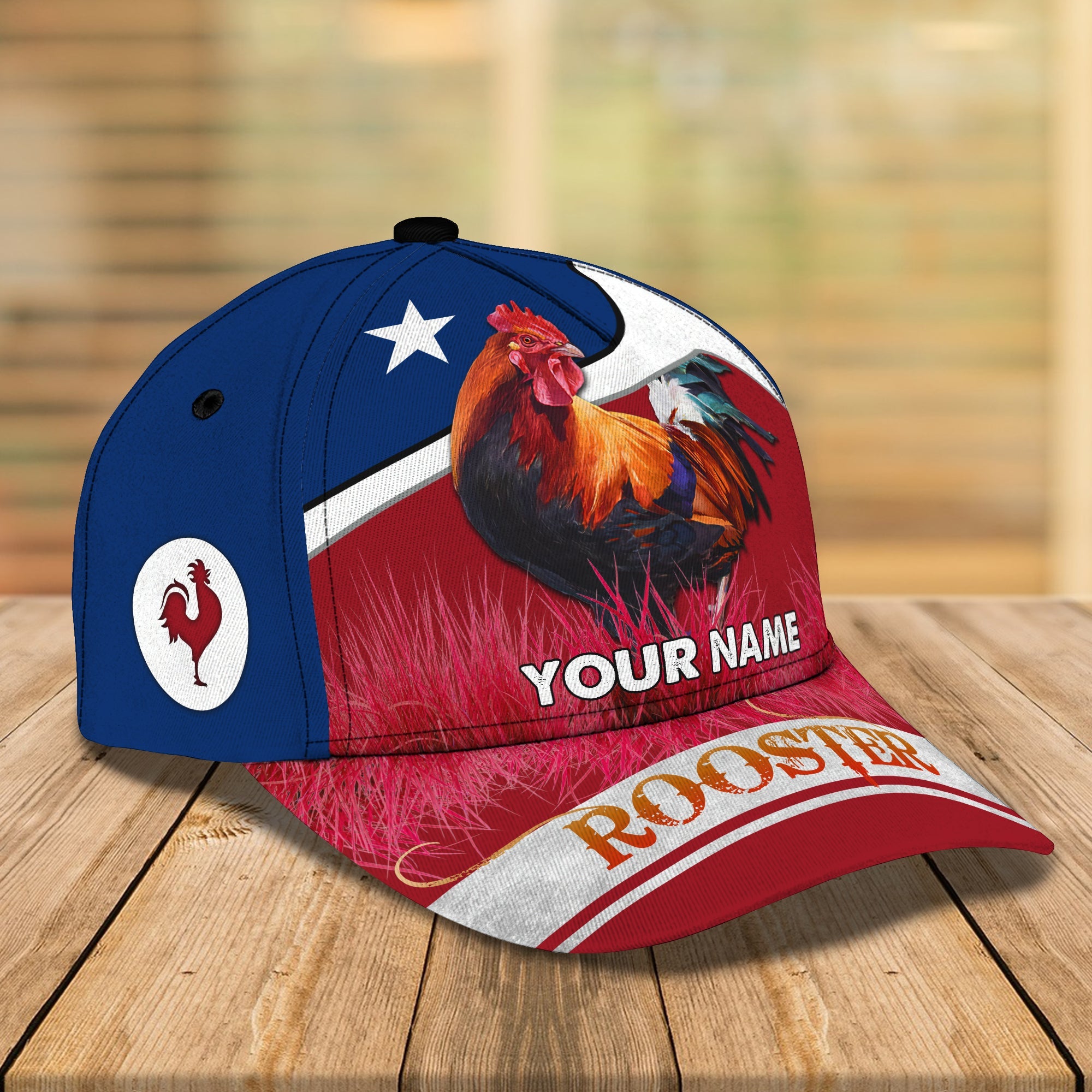 3D Classic Cap Texas Rooster Personalized Name Cap Trucker Hats Custom Hats Gifts For Men & Women