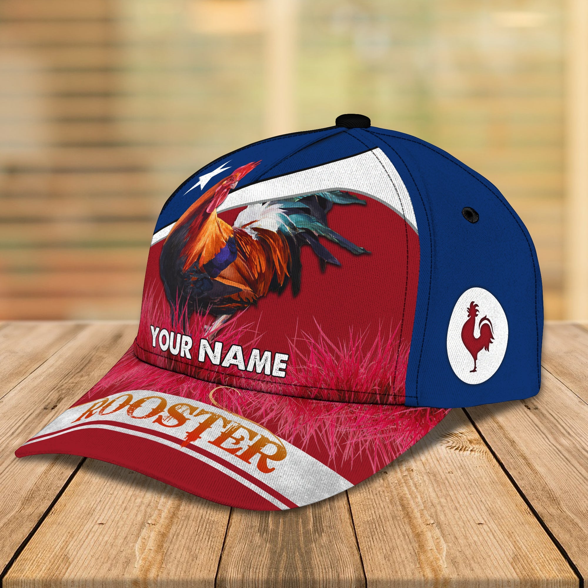 3D Classic Cap Texas Rooster Personalized Name Cap Trucker Hats Custom Hats Gifts For Men & Women