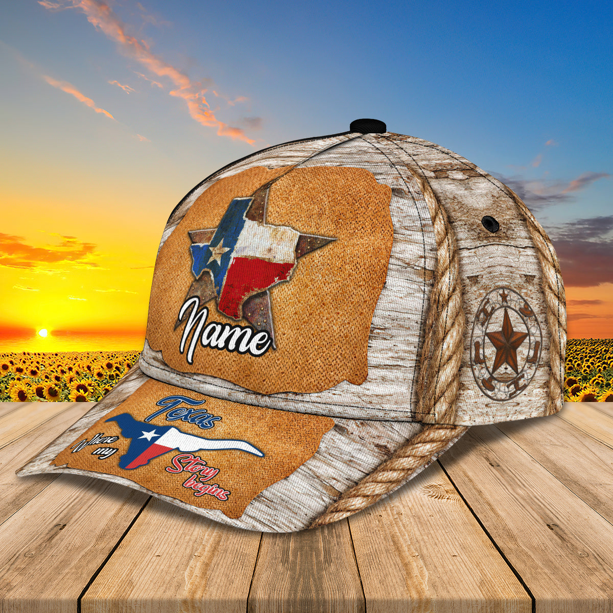 3D Classic Cap Texas12 Personalized Name Cap Trucker Hats Custom Hats Gifts For Men & Women