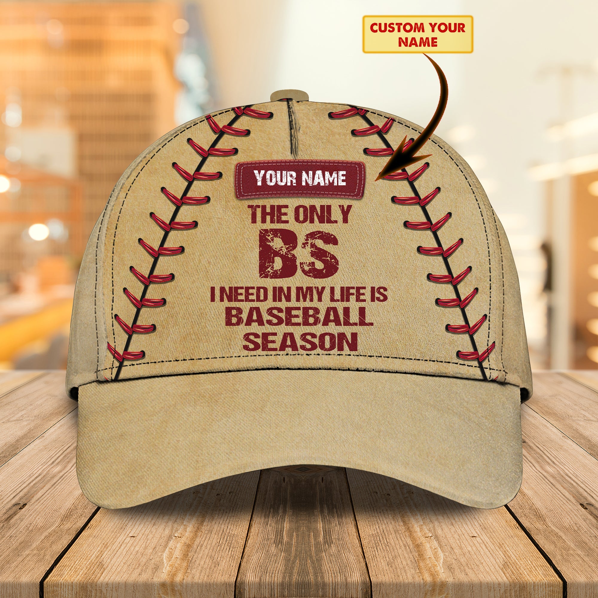 3D Classic Cap The Only I Need Is Baseball Season Personalized Name Cap 16 Trucker Hats Custom Hats Gifts For Men & Women