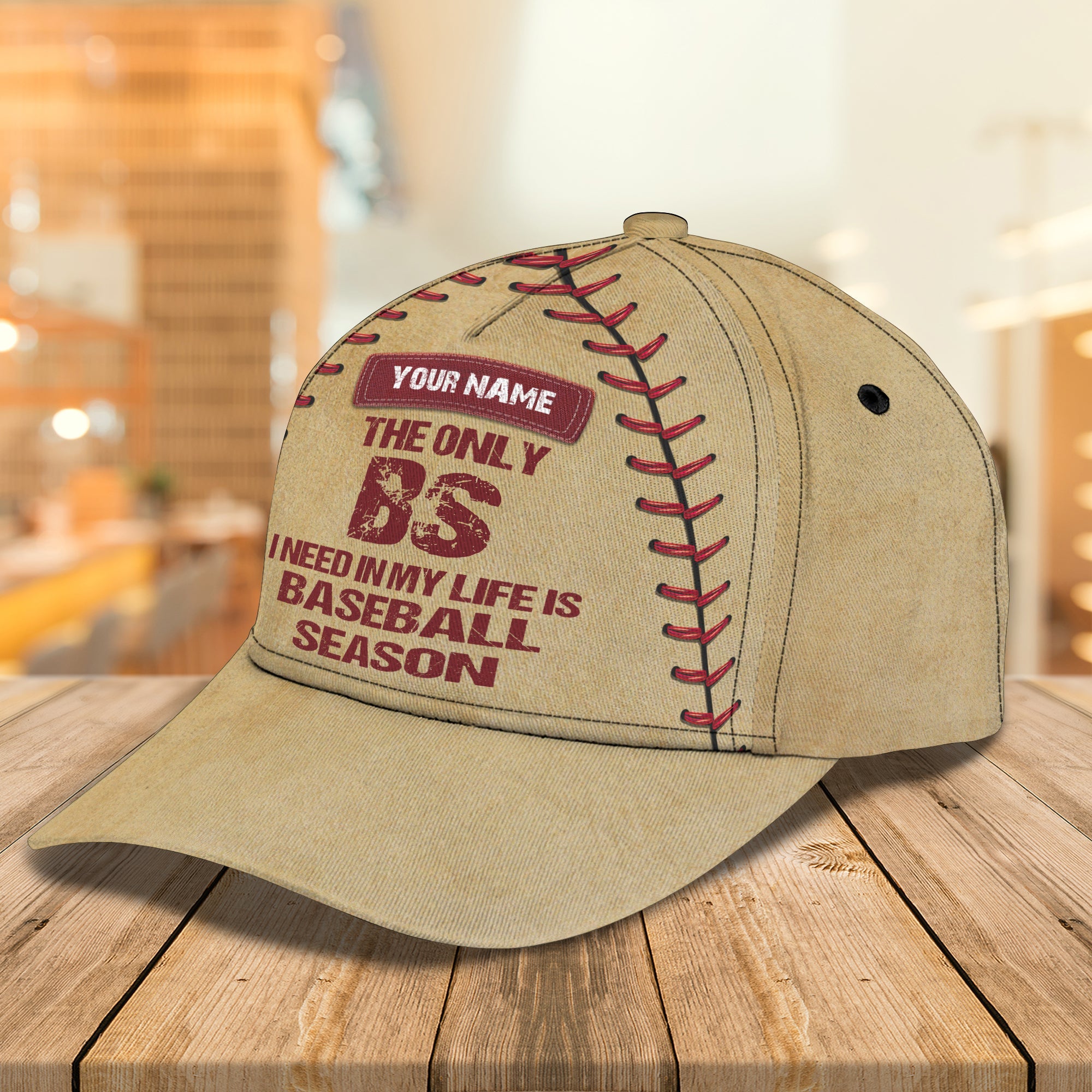 3D Classic Cap The Only I Need Is Baseball Season Personalized Name Cap 16 Trucker Hats Custom Hats Gifts For Men & Women