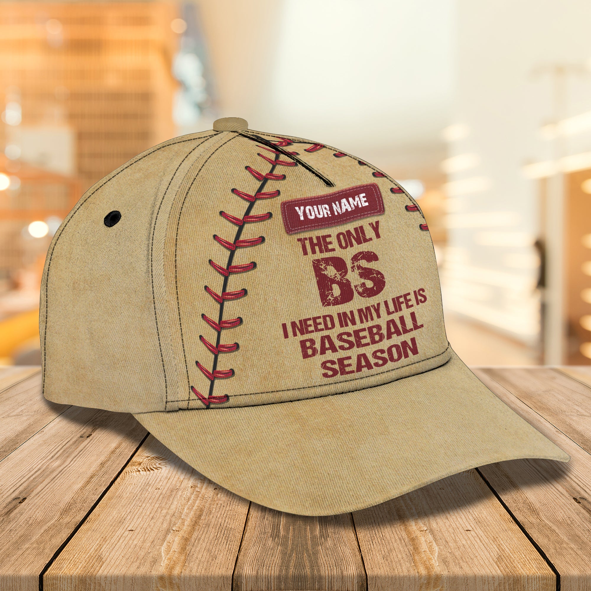 3D Classic Cap The Only I Need Is Baseball Season Personalized Name Cap 16 Trucker Hats Custom Hats Gifts For Men & Women