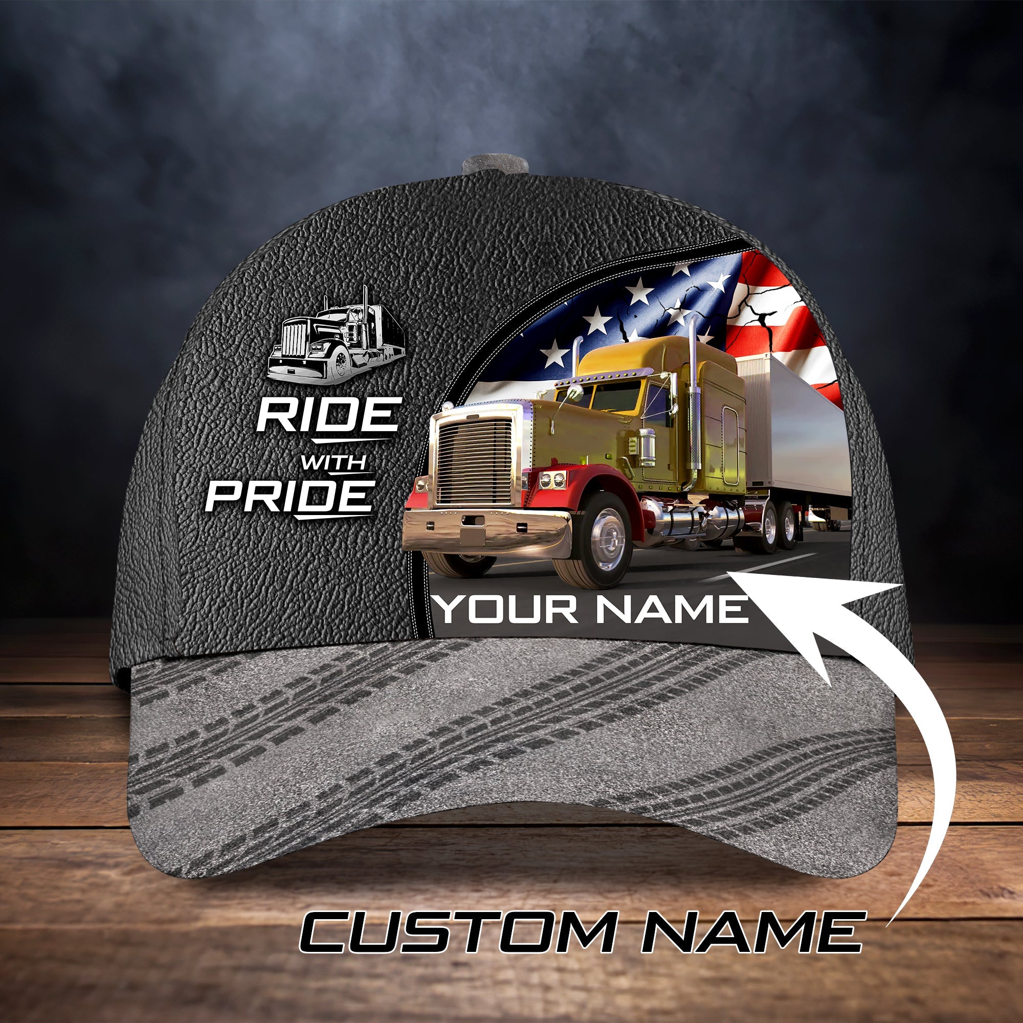 3D Classic Cap Truck Driver Personalized Name Cap Trucker Hats Custom Hats Gifts For Men & Women