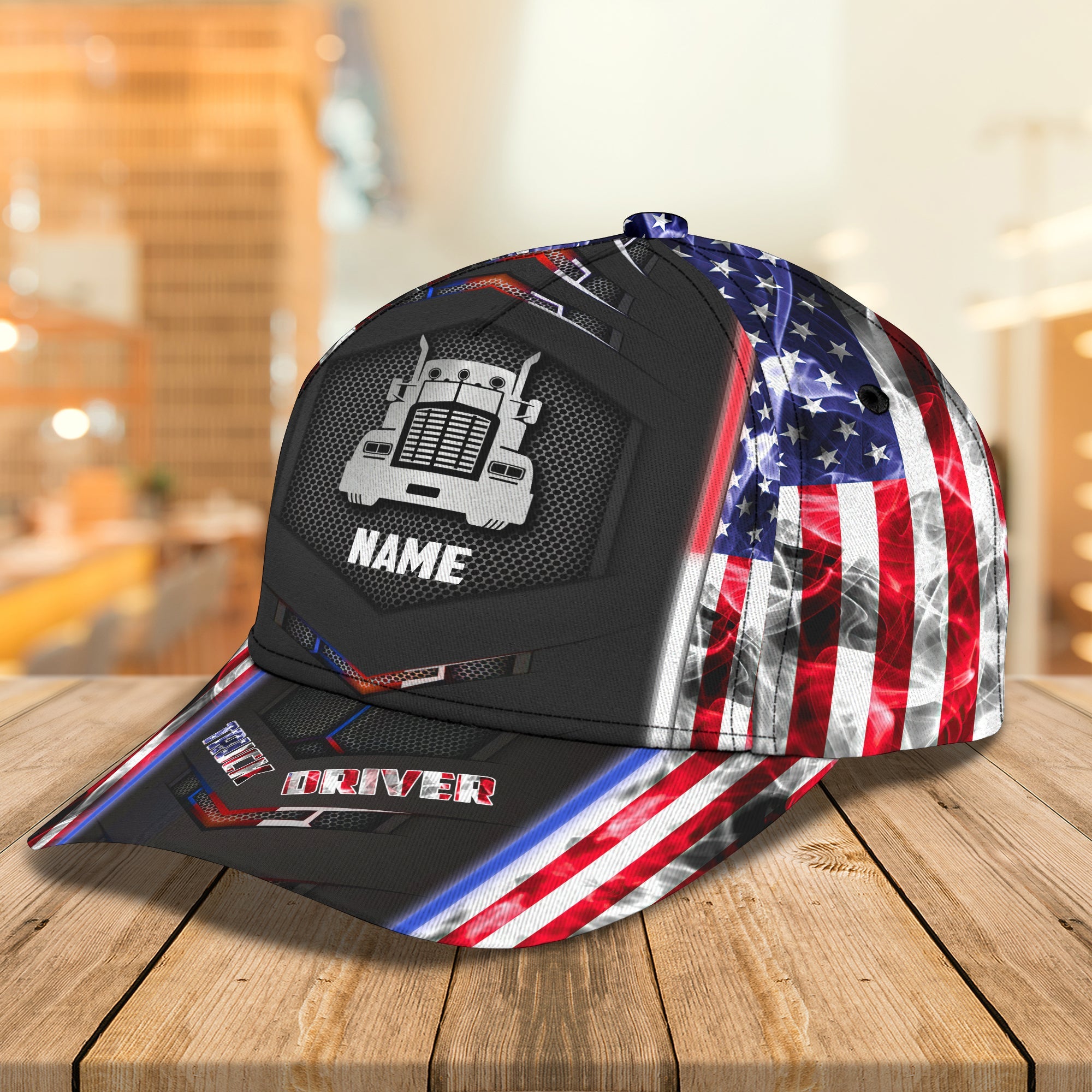 3D Classic Cap Trucker 01 Personalized Name Cap Trucker Hats Custom Hats Gifts For Men & Women