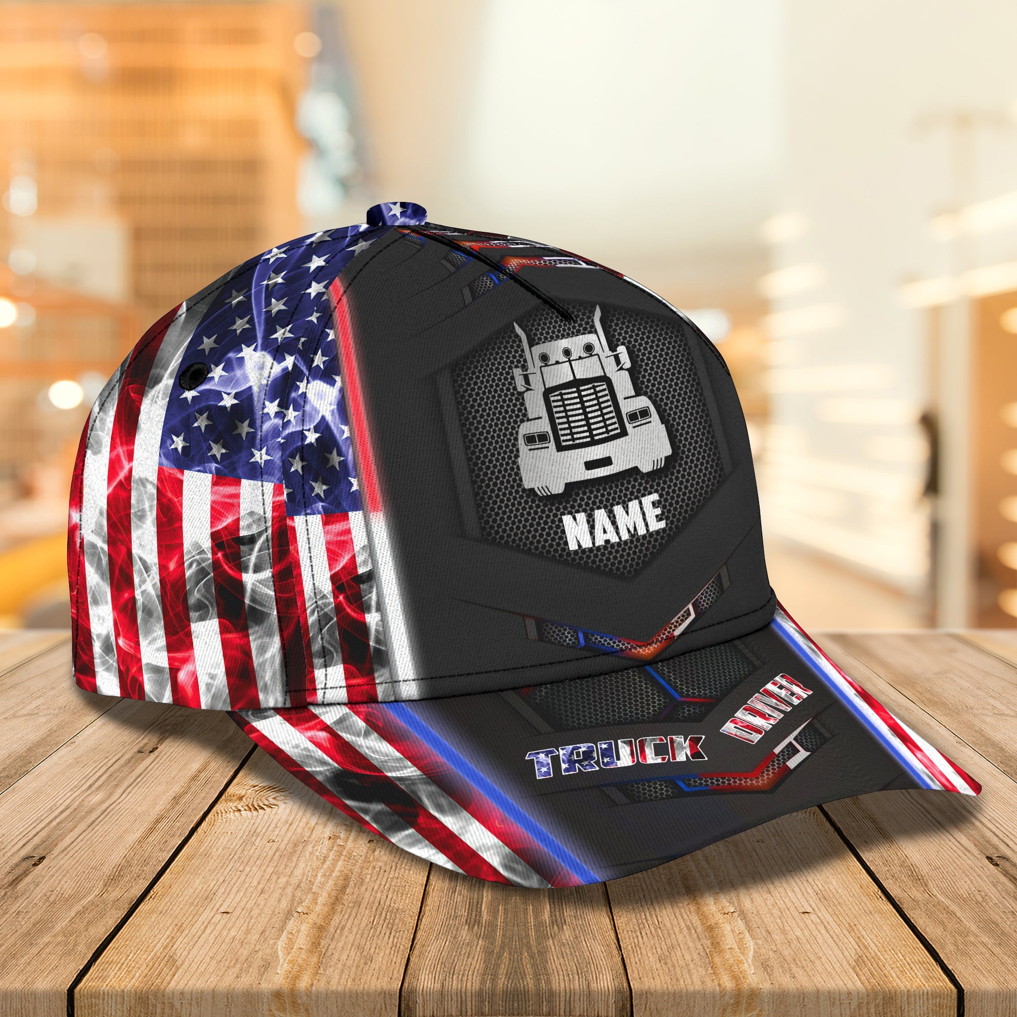 3D Classic Cap Trucker 01 Personalized Name Cap Trucker Hats Custom Hats Gifts For Men & Women