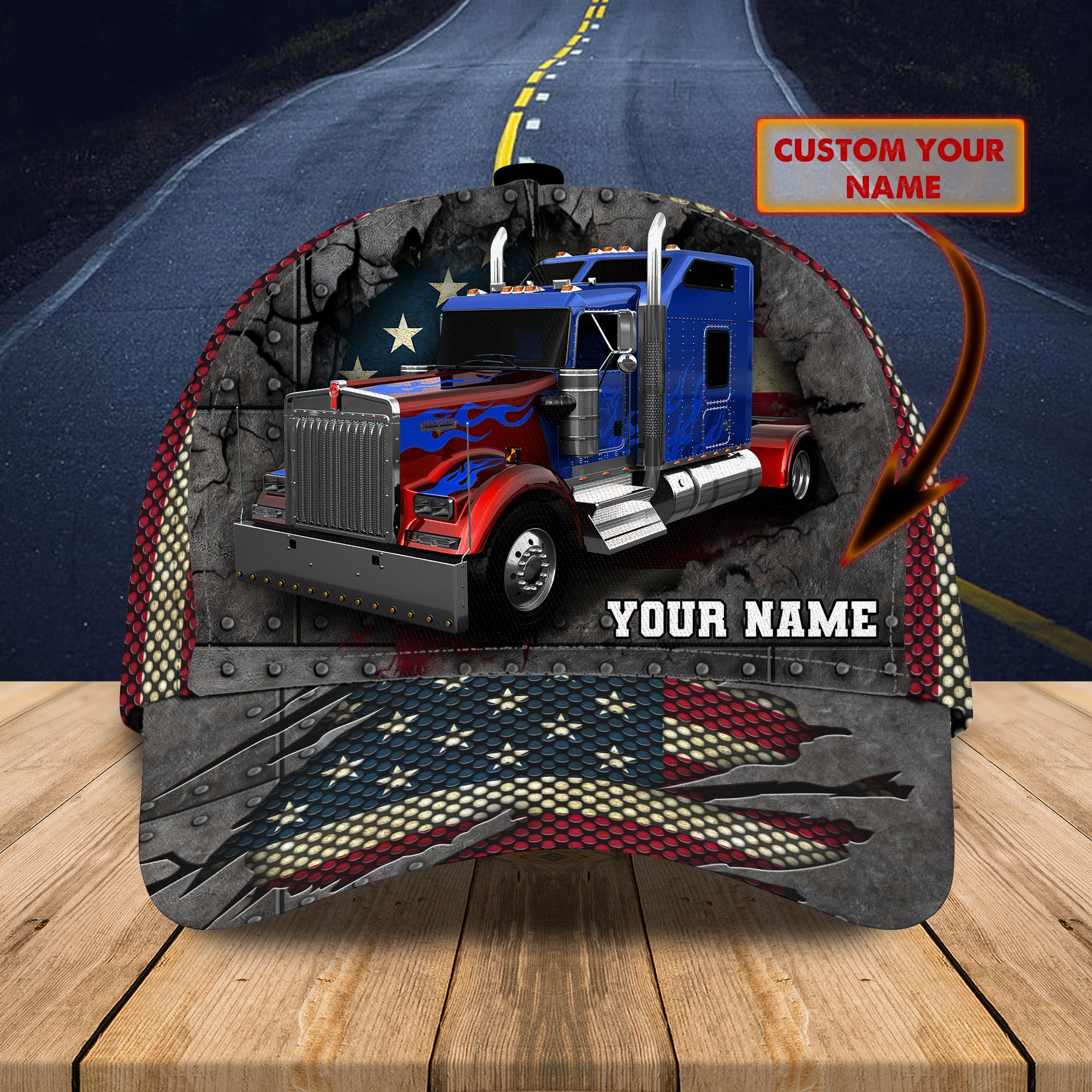 3D Classic Cap Trucker 02 Personalized Name Cap Trucker Hats Custom Hats Gifts For Men & Women