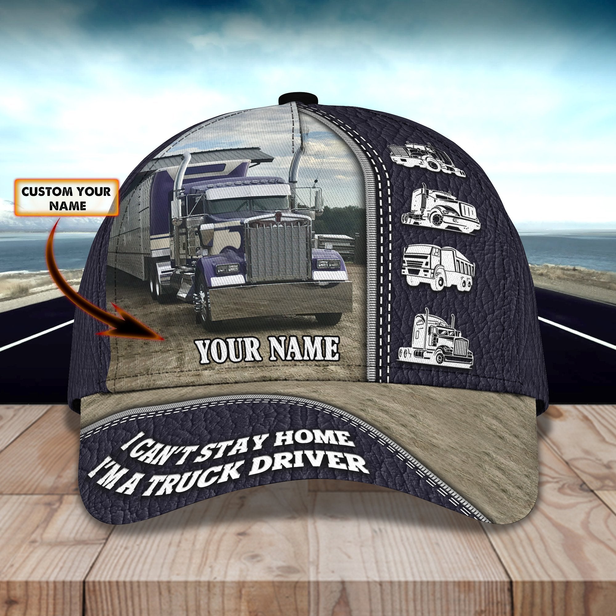 3D Classic Cap Trucker Cap103 Personalized Name Cap Trucker Hats Custom Hats Gifts For Men & Women