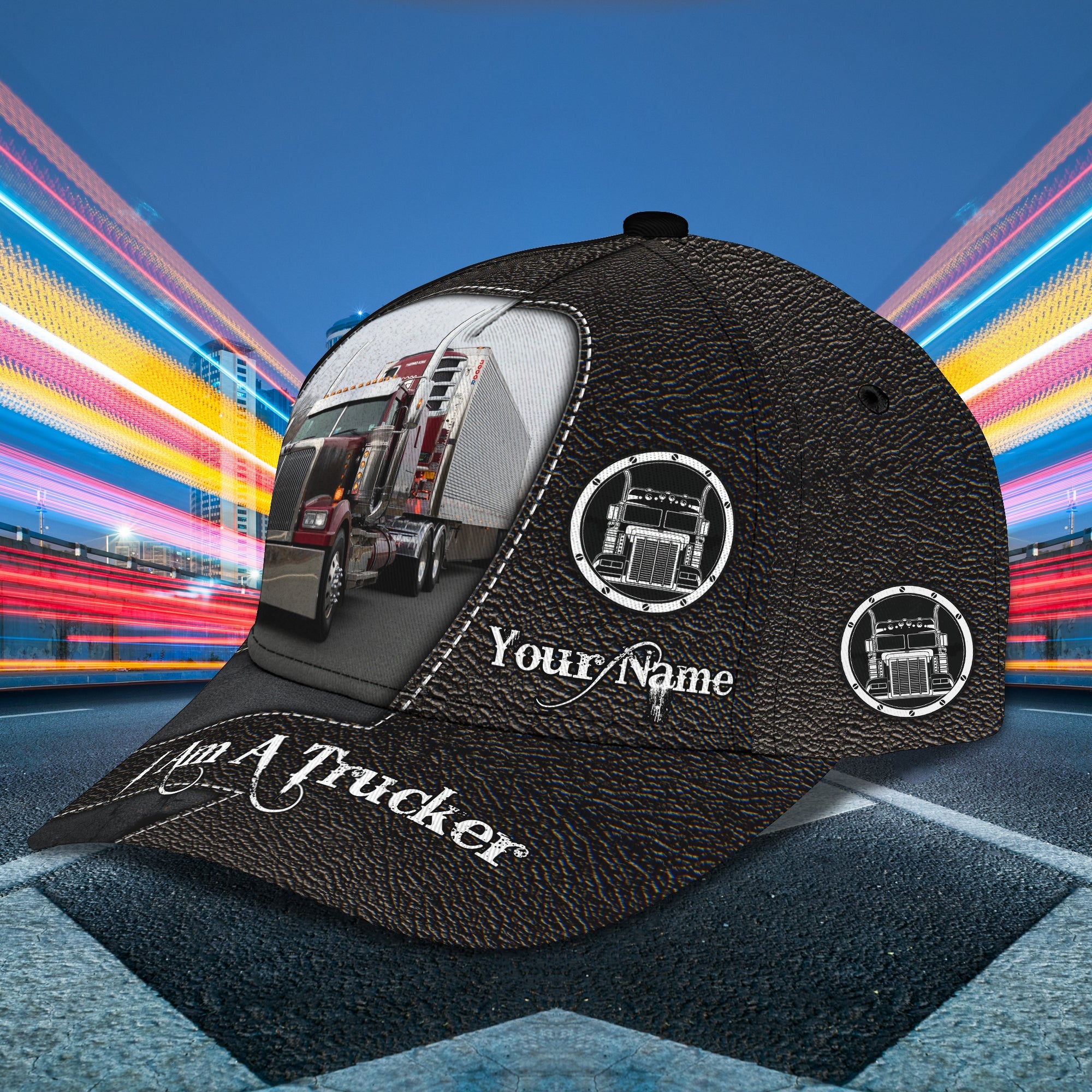 3D Classic Cap Trucker Cap11 Personalized Name Cap Trucker Hats Custom Hats Gifts For Men & Women