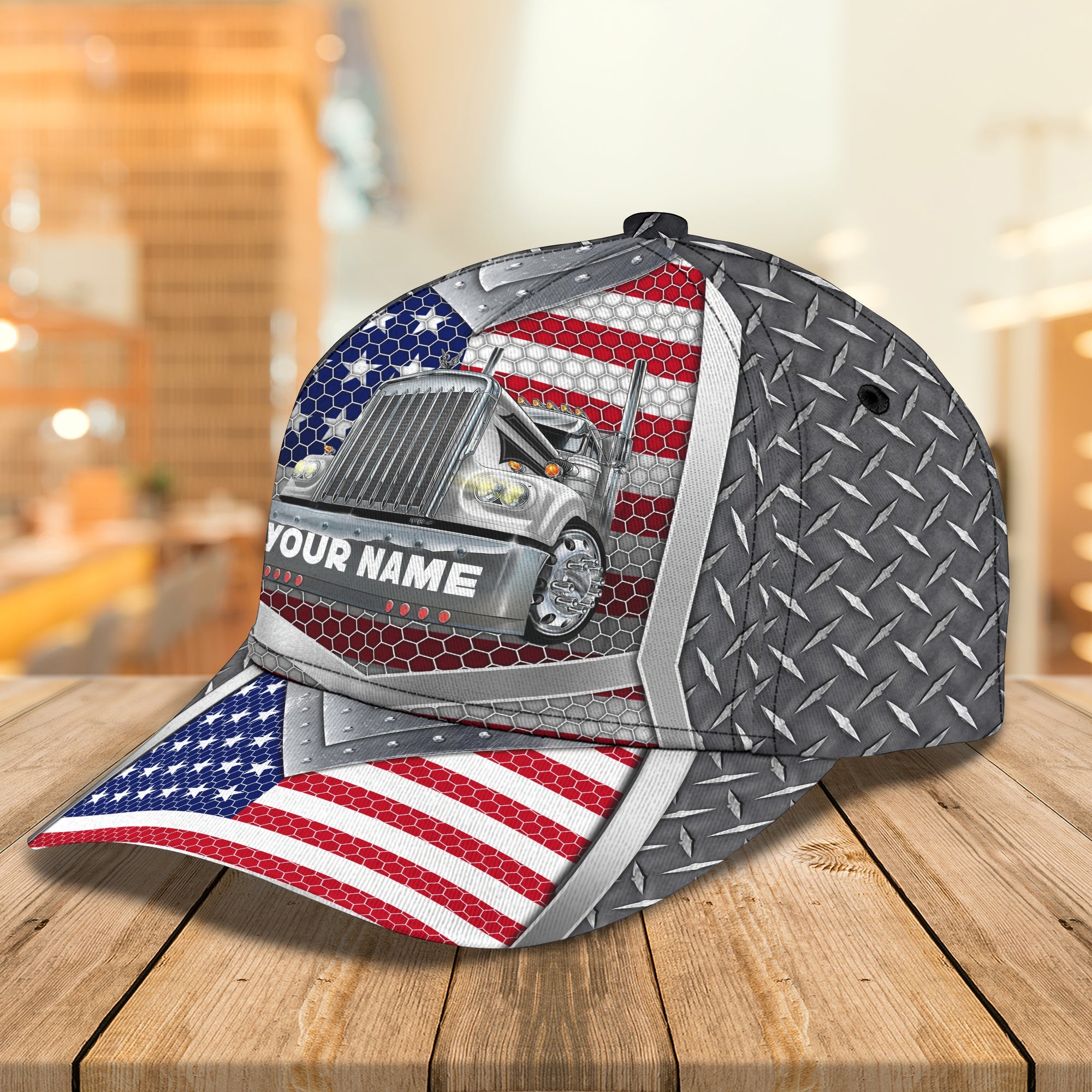 3D Classic Cap Trucker Cap1Personalized Name Cap Trucker Hats Custom Hats Gifts For Men & Women