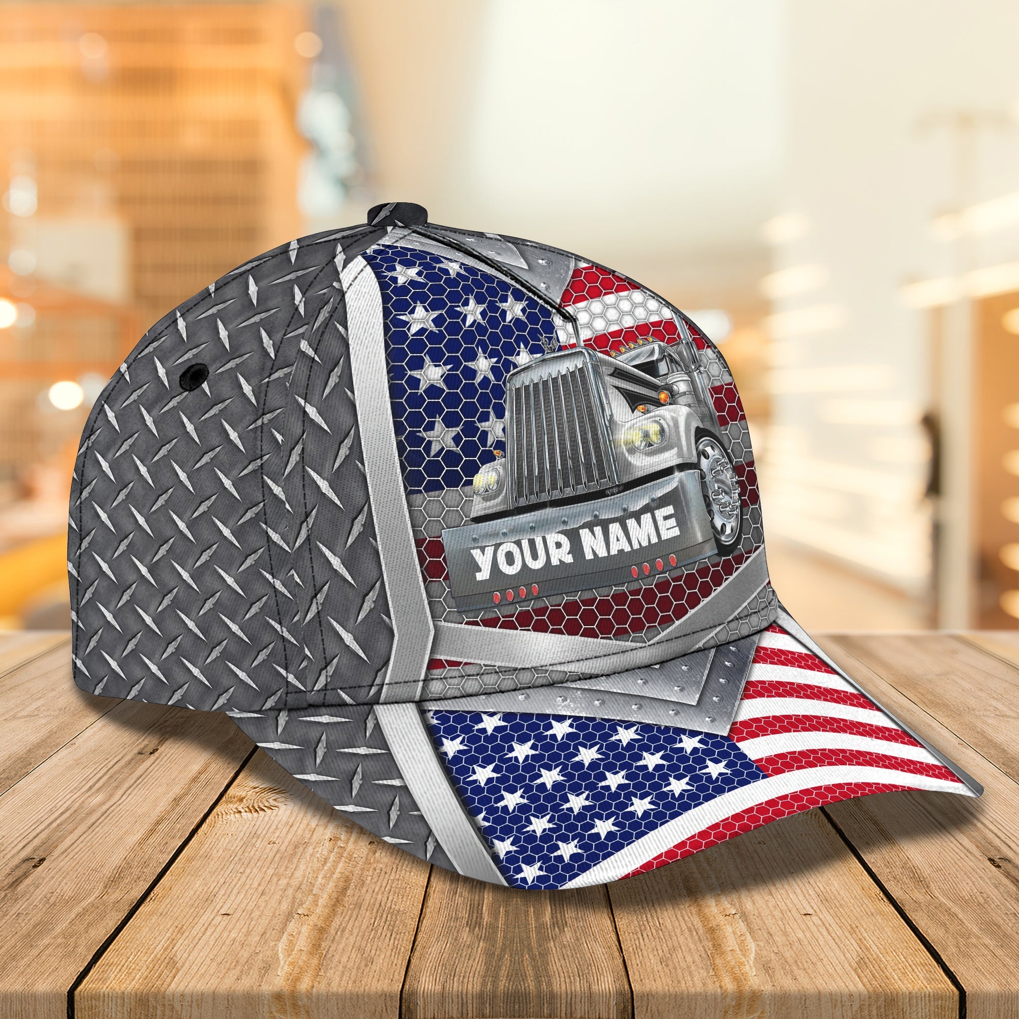 3D Classic Cap Trucker Cap1Personalized Name Cap Trucker Hats Custom Hats Gifts For Men & Women