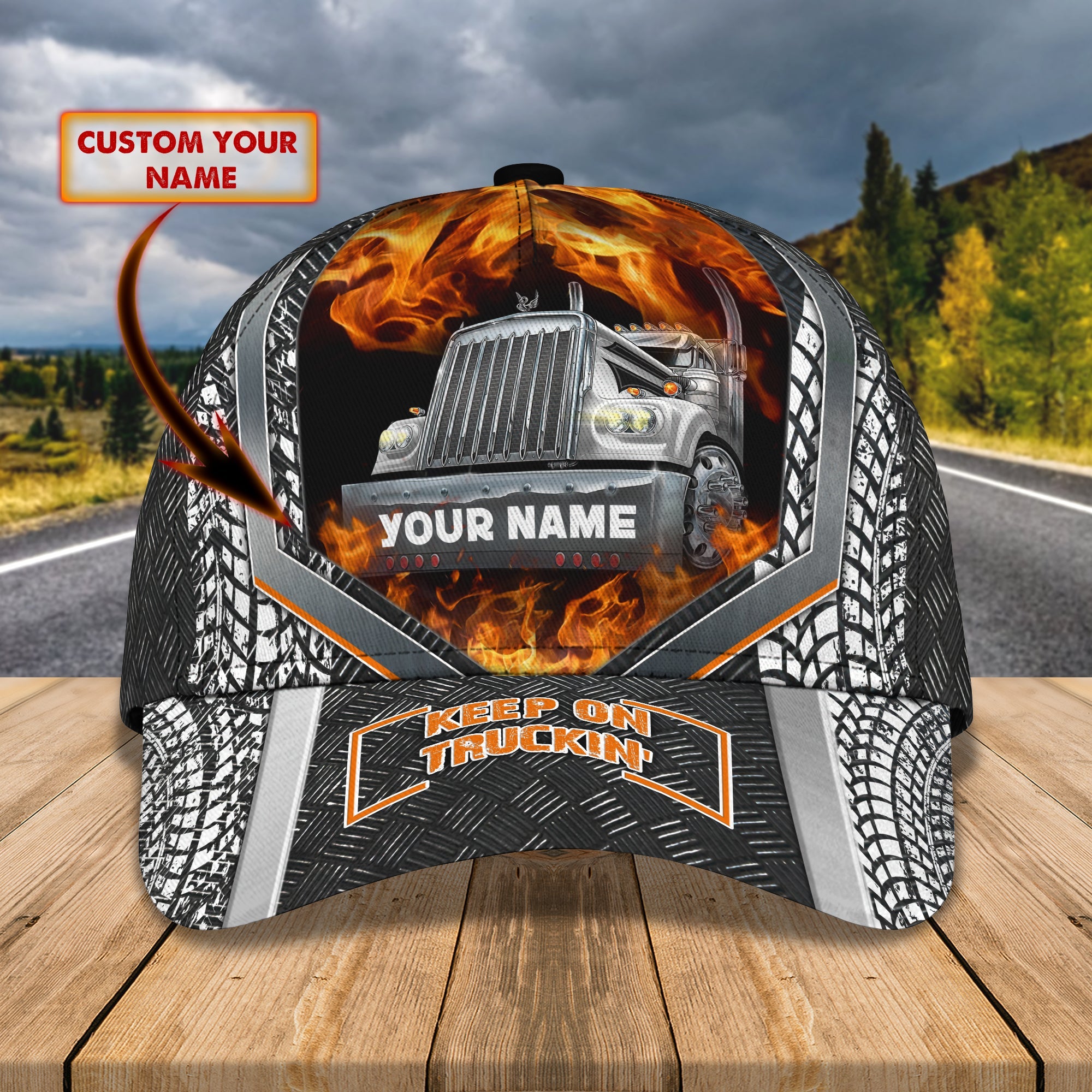 3D Classic Cap Trucker Cap9 Personalized Name Cap Trucker Hats Custom Hats Gifts For Men & Women