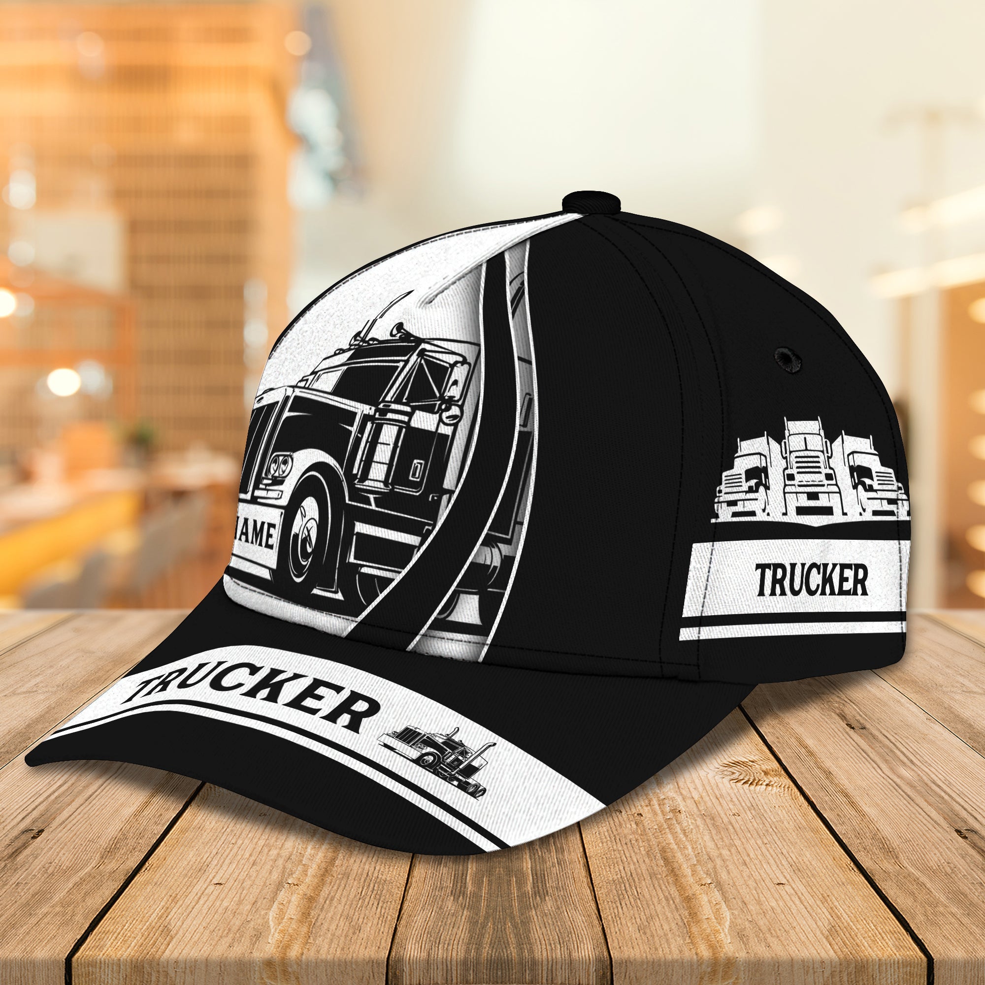 3D Classic Cap Trucker Personalized Name Cap 02 Trucker Hats Custom Hats Gifts For Men & Women