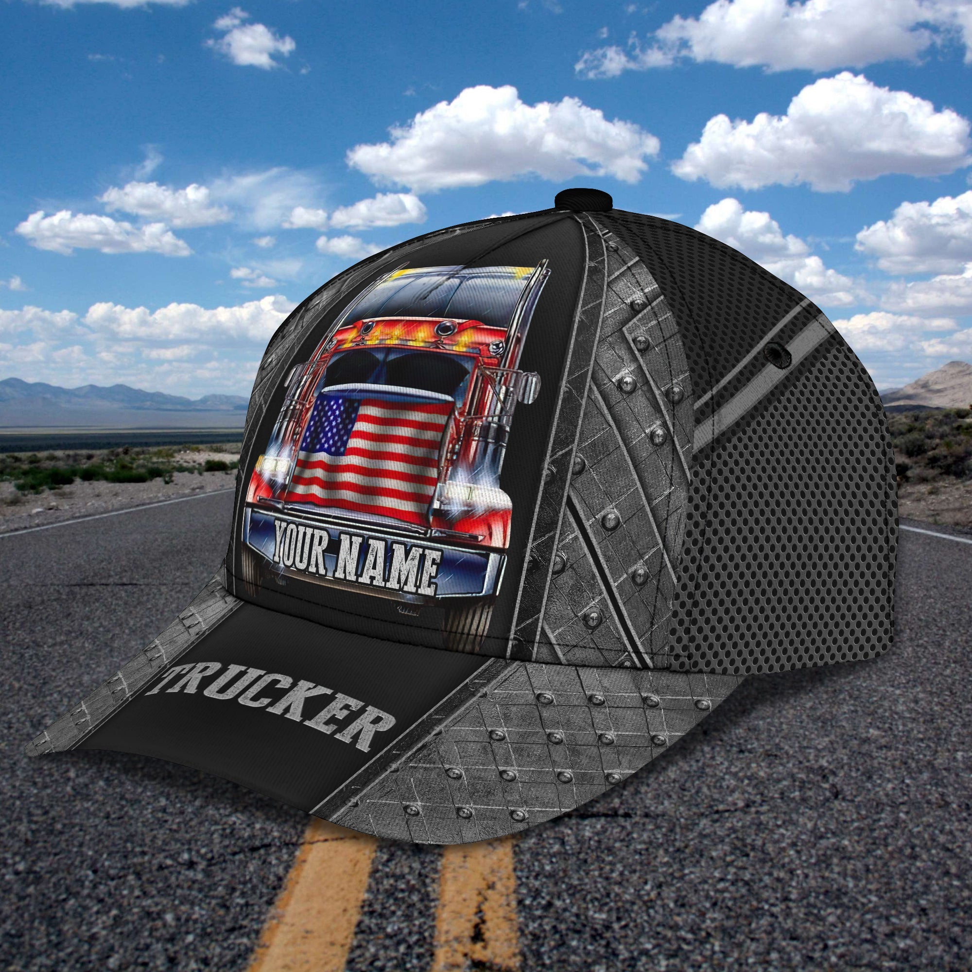 3D Classic Cap Trucker Personalized Name Cap 123 Trucker Hats Custom Hats Gifts For Men & Women