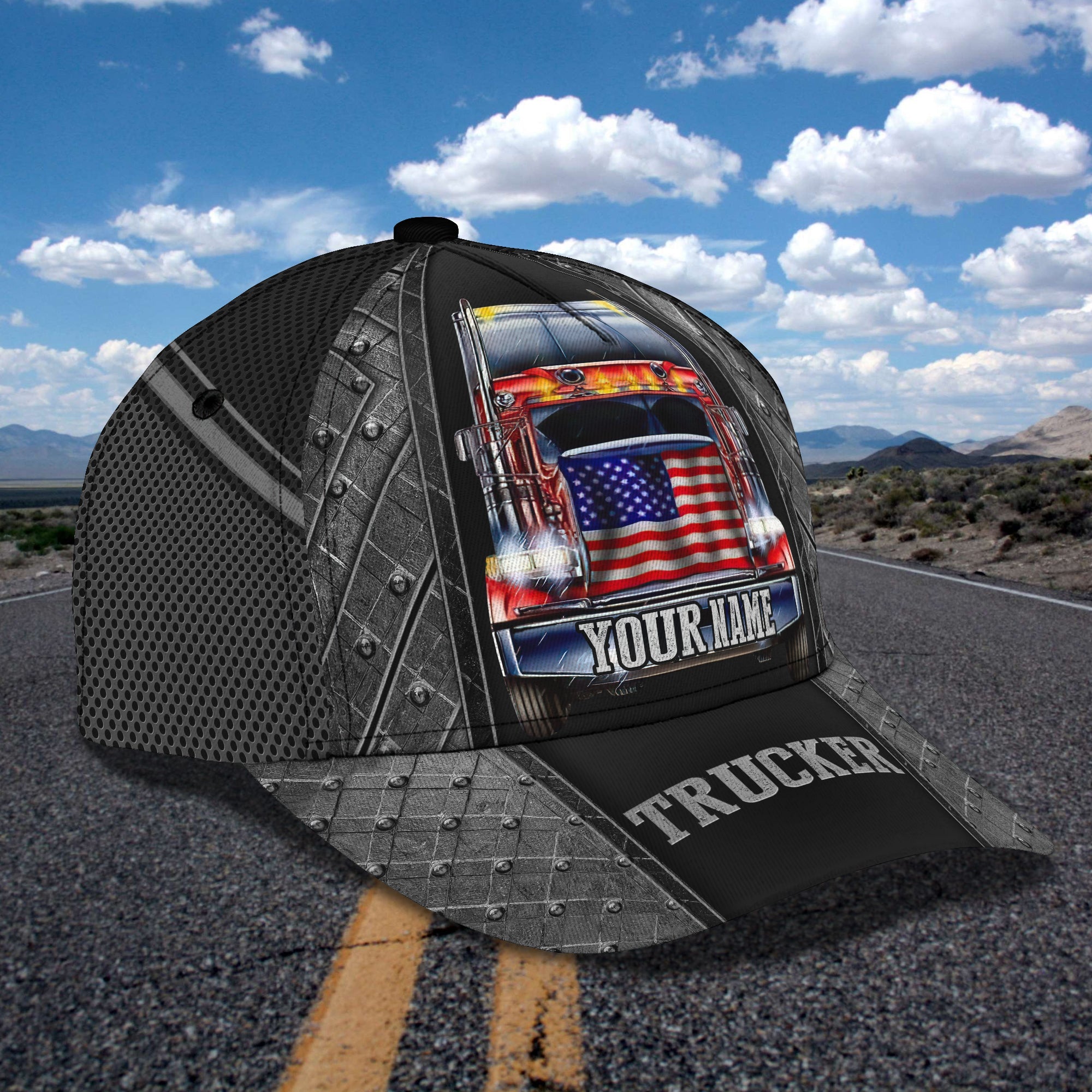 3D Classic Cap Trucker Personalized Name Cap 123 Trucker Hats Custom Hats Gifts For Men & Women
