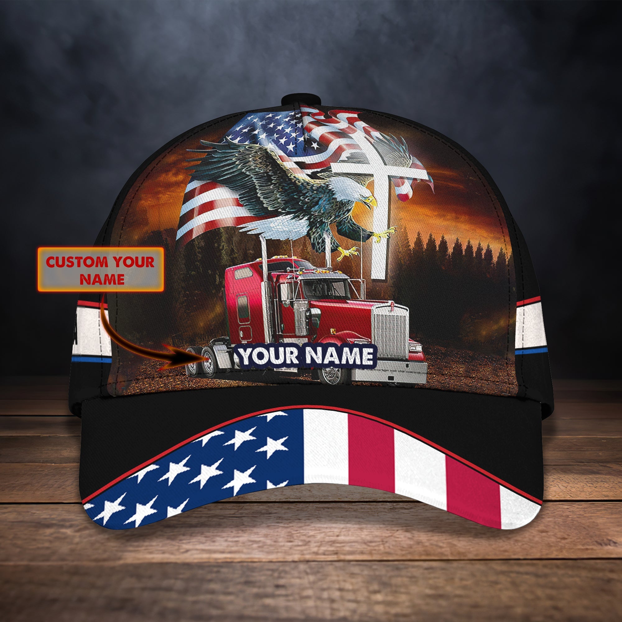 3D Classic Cap Truckerpersonalized Name Cap 01 Trucker Hats Custom Hats Gifts For Men & Women