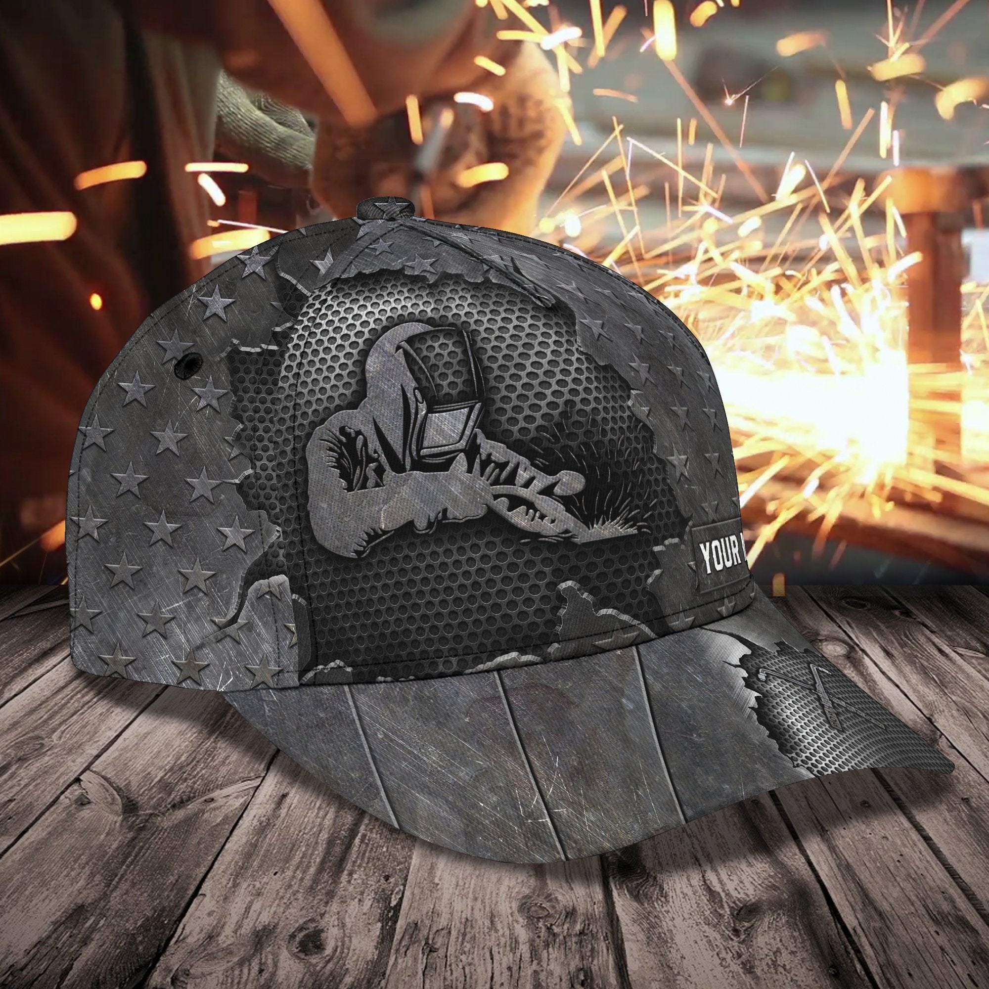 3D Classic Cap Welder 2 Personalized Name Cap 41 Trucker Hats Custom Hats Gifts For Men & Women