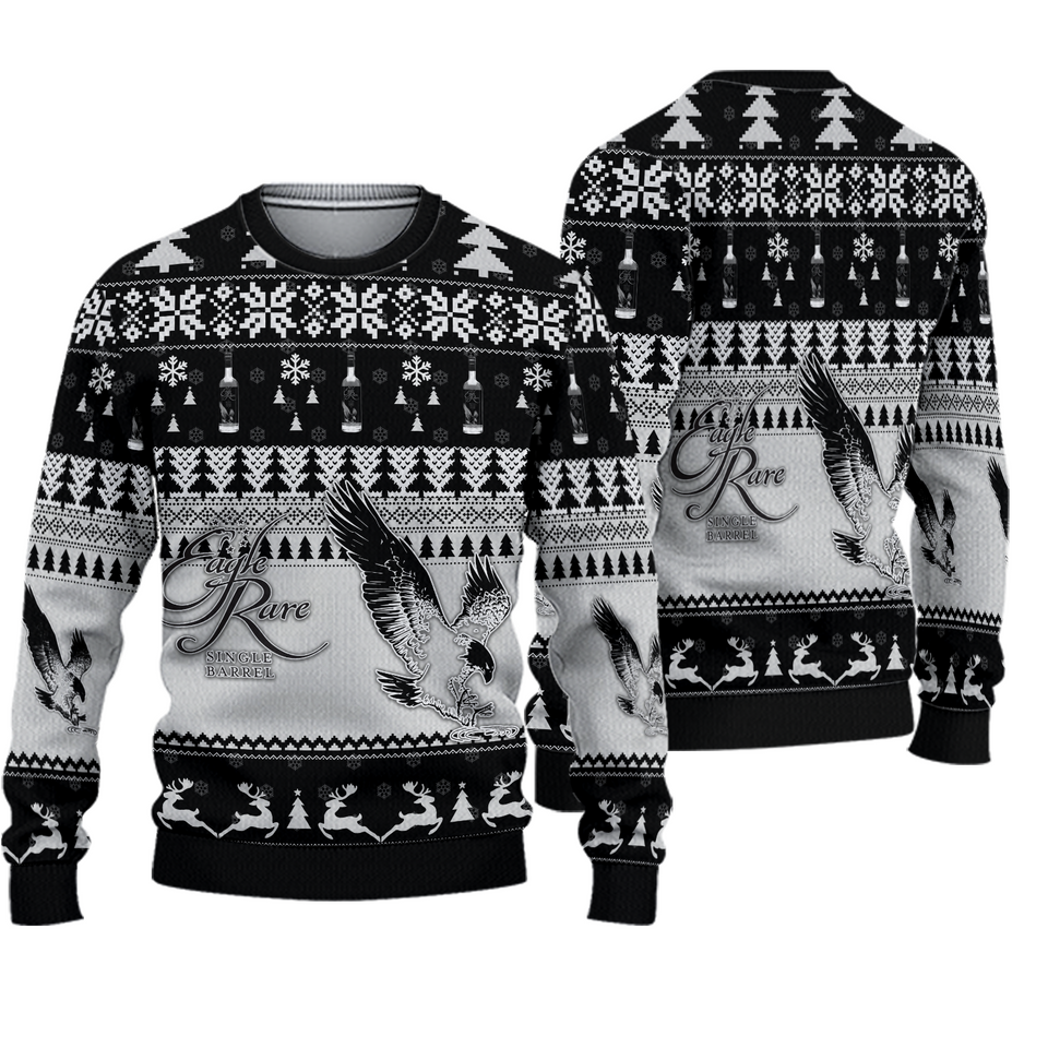 3D Eagle Rare Single Barrel Ugly Sweater