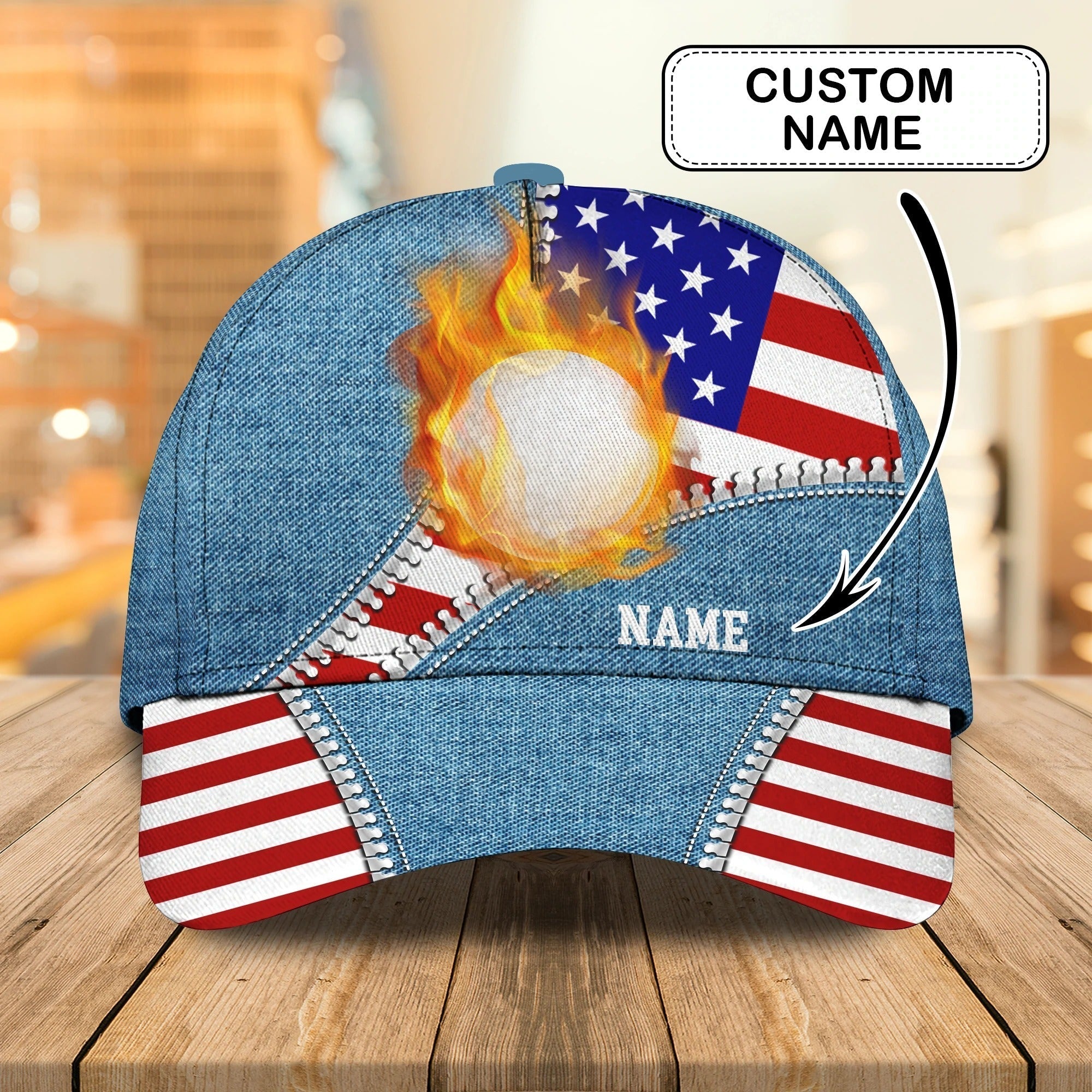 3D Full Print Classic Cap Hat For Golfer, American Golfer Gifts, Good Quality Golf Cap For Men And Woman Trucker Hats Custom Hats Gifts For Men & Women